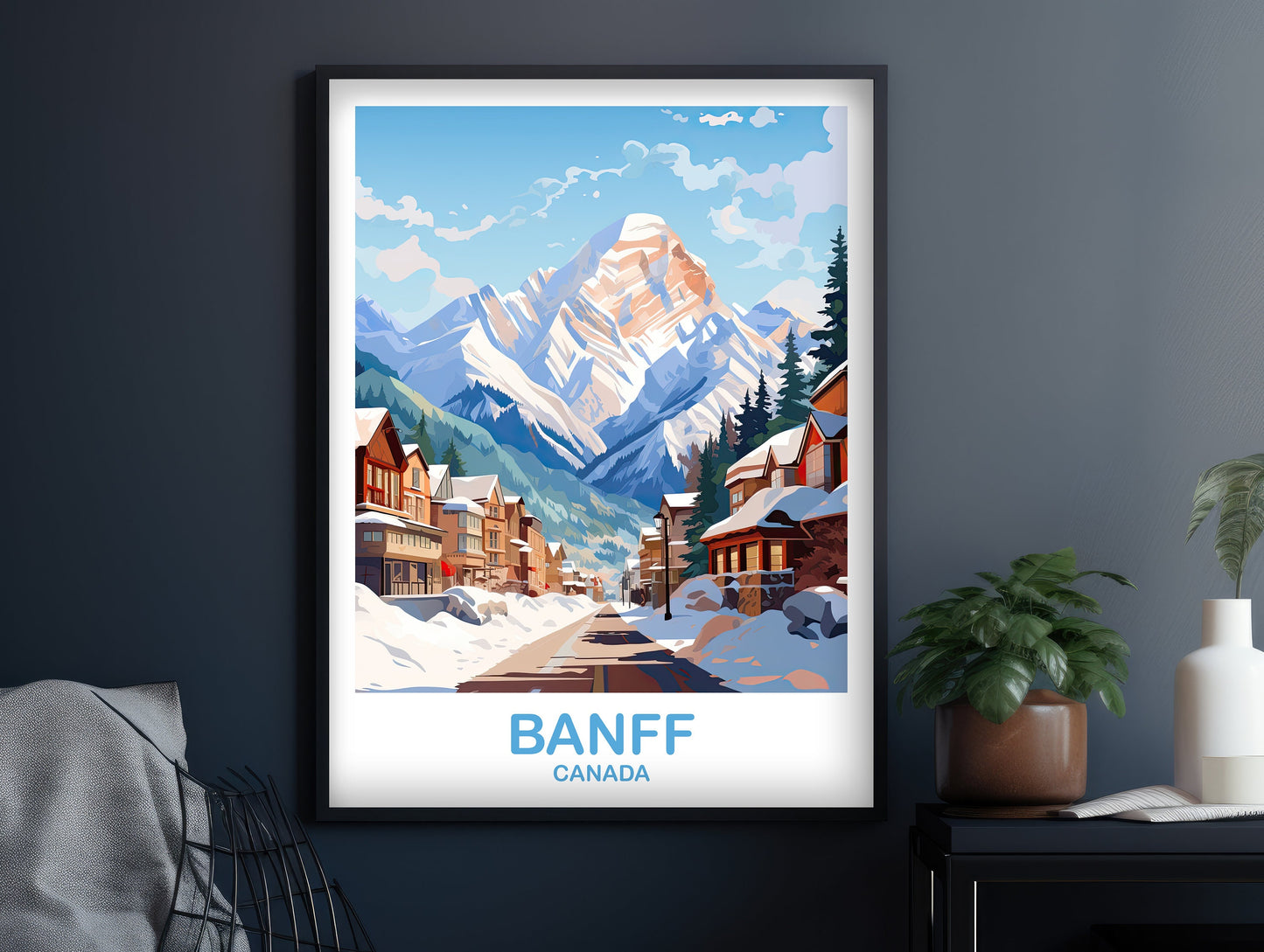 Banff Travel Wall Art Print, Alberta Wall Art, Banff National Park Poster, Wall Art, Banff Travel Art, Canada Travel Wall Art | T2NA_ABBA1