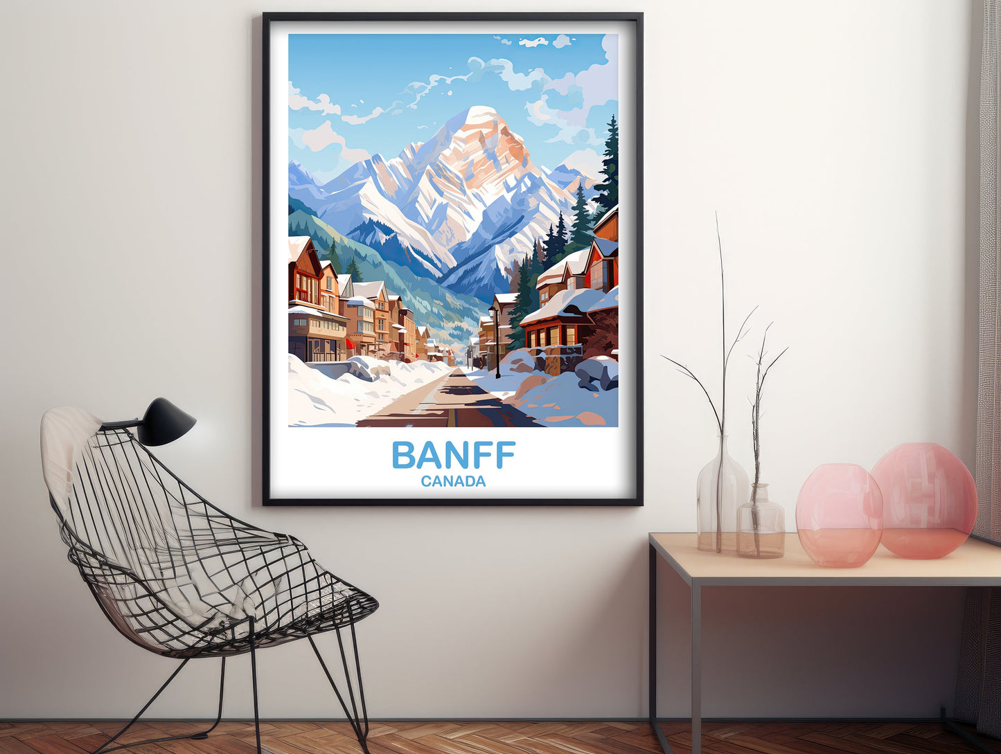 Banff Travel Wall Art Print, Alberta Wall Art, Banff National Park Poster, Wall Art, Banff Travel Art, Canada Travel Wall Art | T2NA_ABBA1