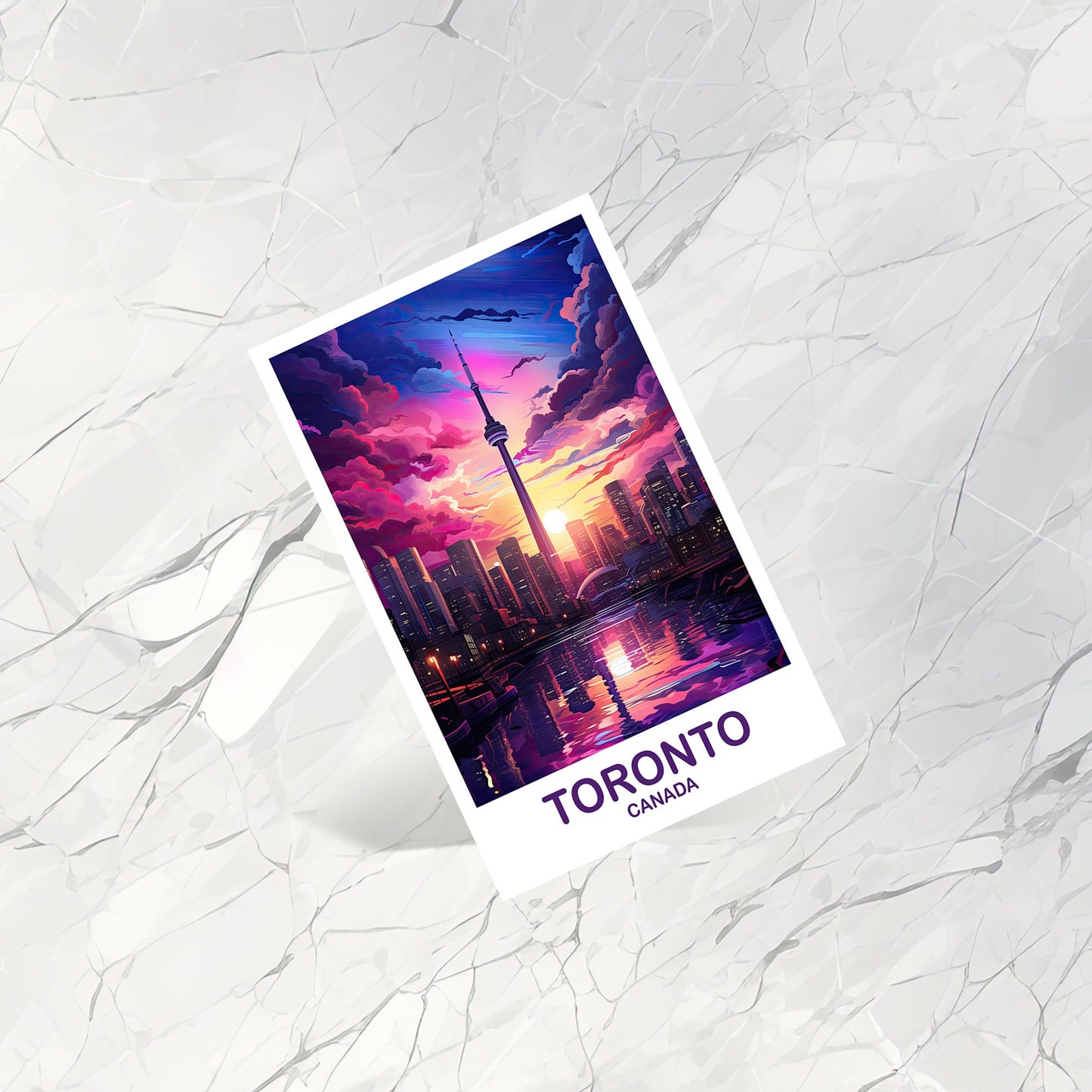 Toronto Travel Postcard, Ontario Travel Postcard, Toronto Postcard, City Skyline Postcard, Lake Ontario Postcard, Canada | T2NA_ONTO4_P