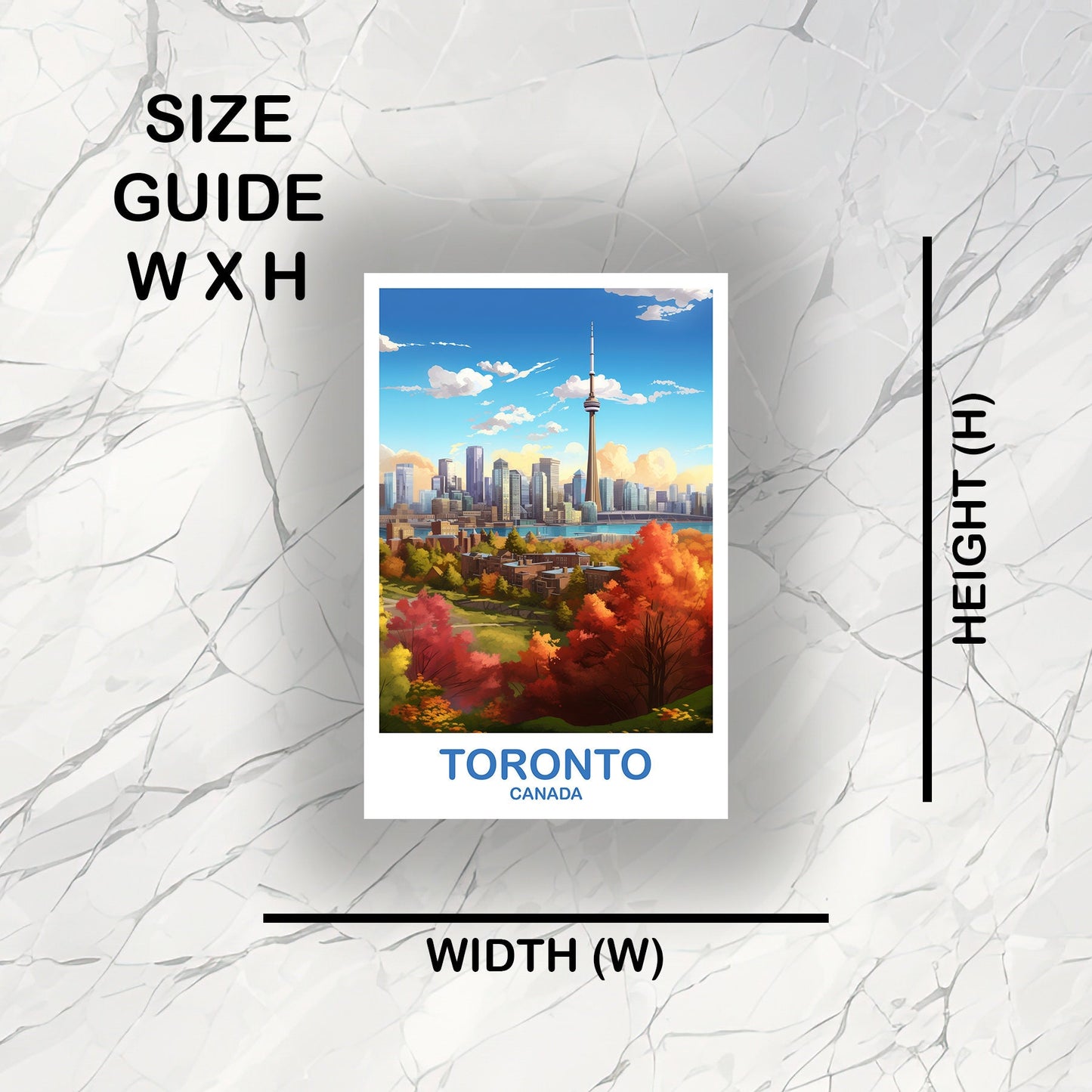 Toronto Travel Sticker Decal, Ontario Travel Sticker, Toronto Sticker, City Skyline Art Sticker, Toronto Sunset Sticker | T2NA_ONTO2_S