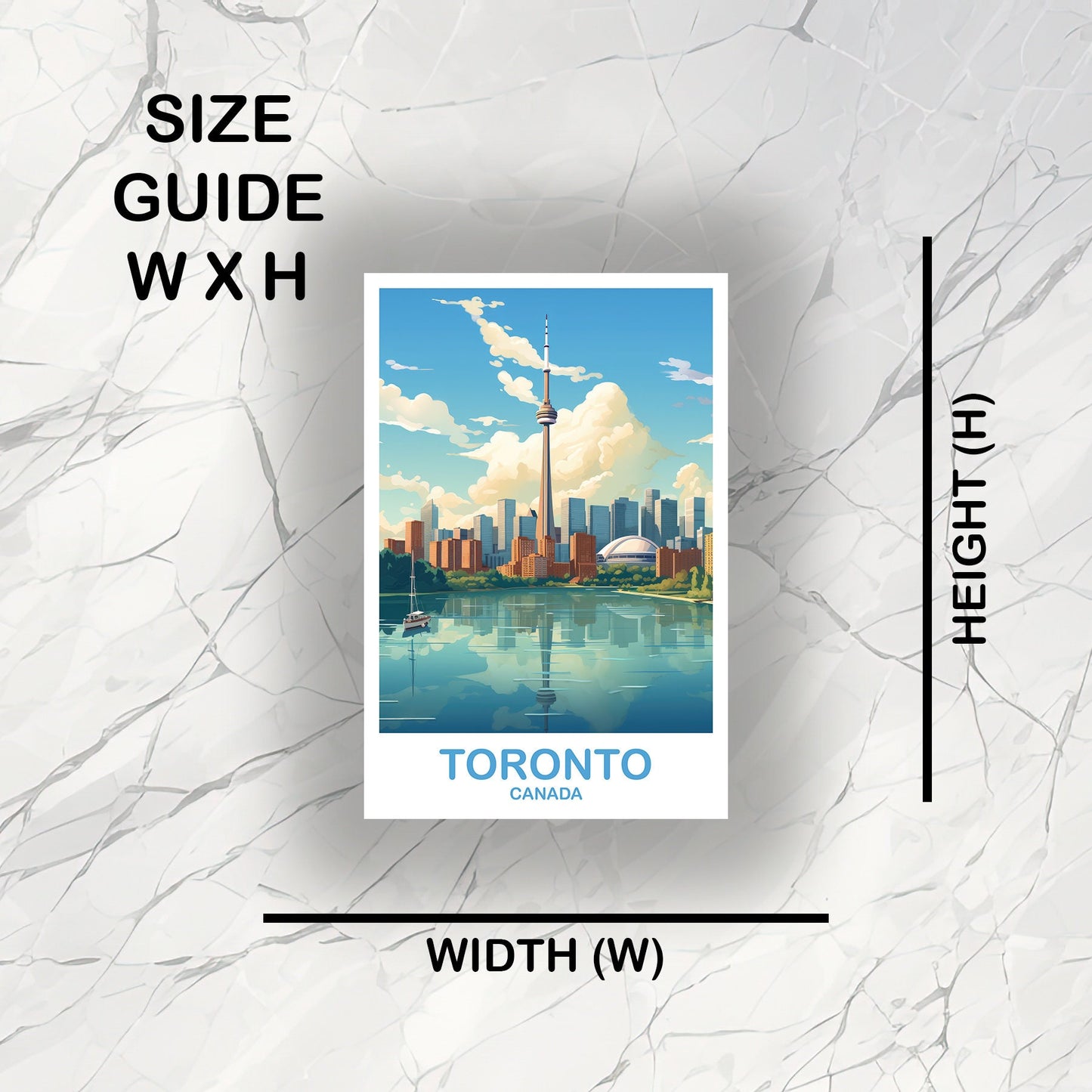 Toronto Travel Sticker Decal, Ontario Travel Sticker, Toronto Sticker, City Skyline Art Sticker, Toronto Sunset Sticker | T2NA_ONTO3_S