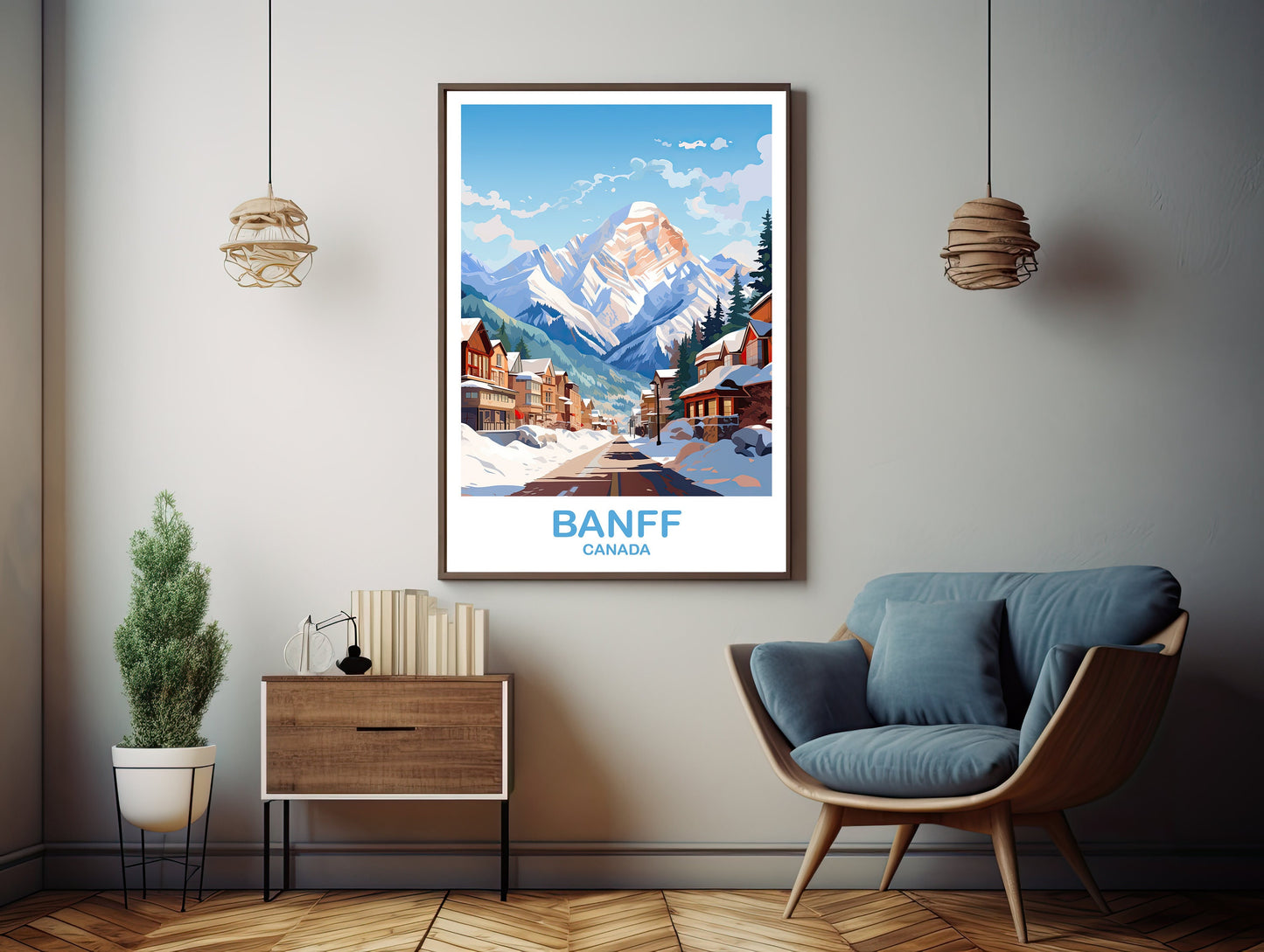Banff Travel Wall Art Print, Alberta Wall Art, Banff National Park Poster, Wall Art, Banff Travel Art, Canada Travel Wall Art | T2NA_ABBA1