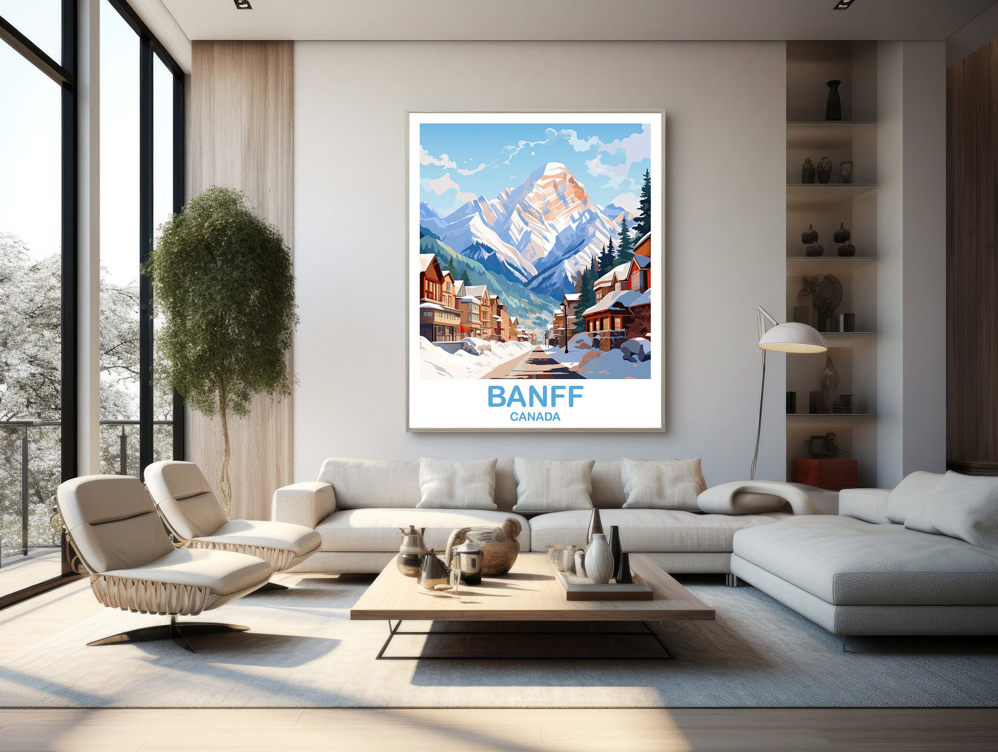 Banff Travel Wall Art Print, Alberta Wall Art, Banff National Park Poster, Wall Art, Banff Travel Art, Canada Travel Wall Art | T2NA_ABBA1