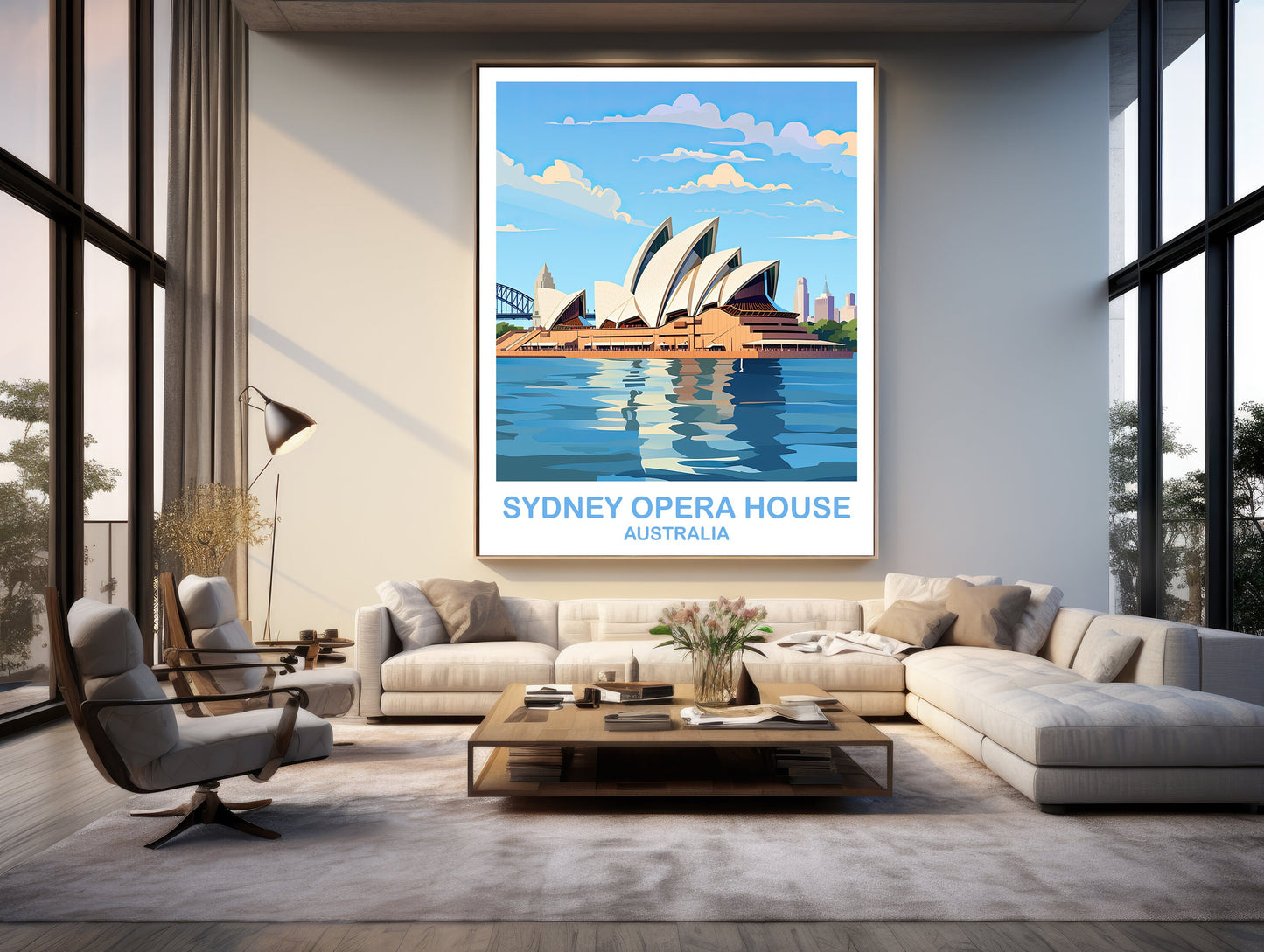 Sydney Opera House Travel Wall Art, Australia Travel Wall Art, Sydney Wall Art Poster, City Skyline Wall Art, New South Wales | T2AU_NSWSY3