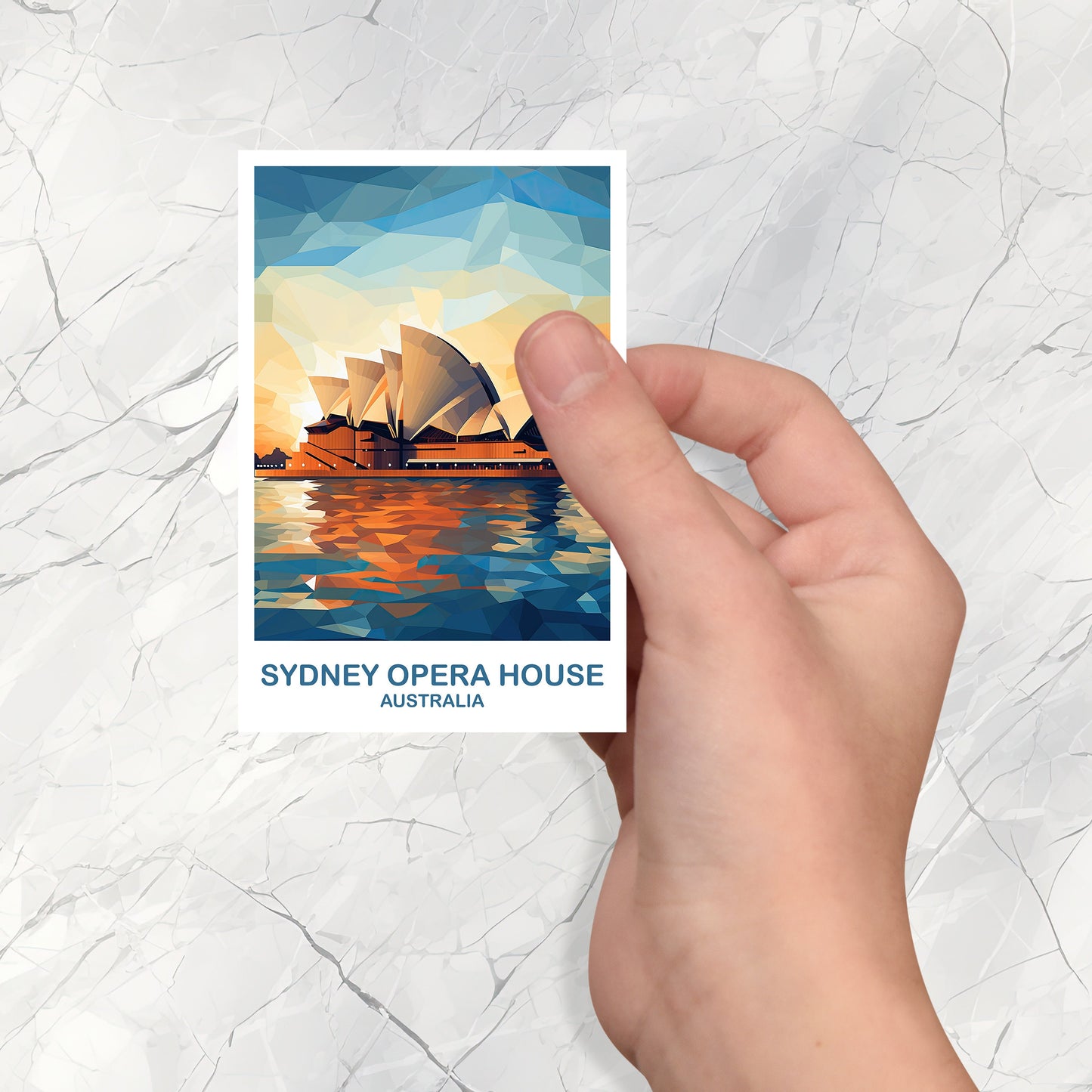 Sydney Opera House Travel Sticker, Australia Travel Sticker Art, Sydney Sticker Art, City Skyline Wall Art, New South Wales | T2AU_NSWSY2_S