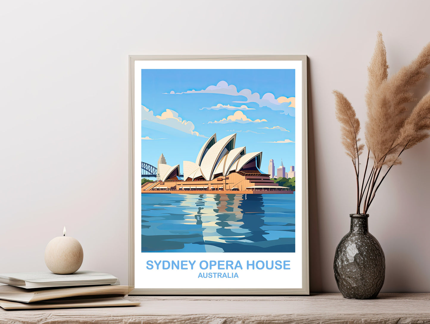 Sydney Opera House Travel Wall Art, Digital Australia Travel Wall Art, Printable Sydney Wall Art, New South Wales | DT2AU_NSWSY3
