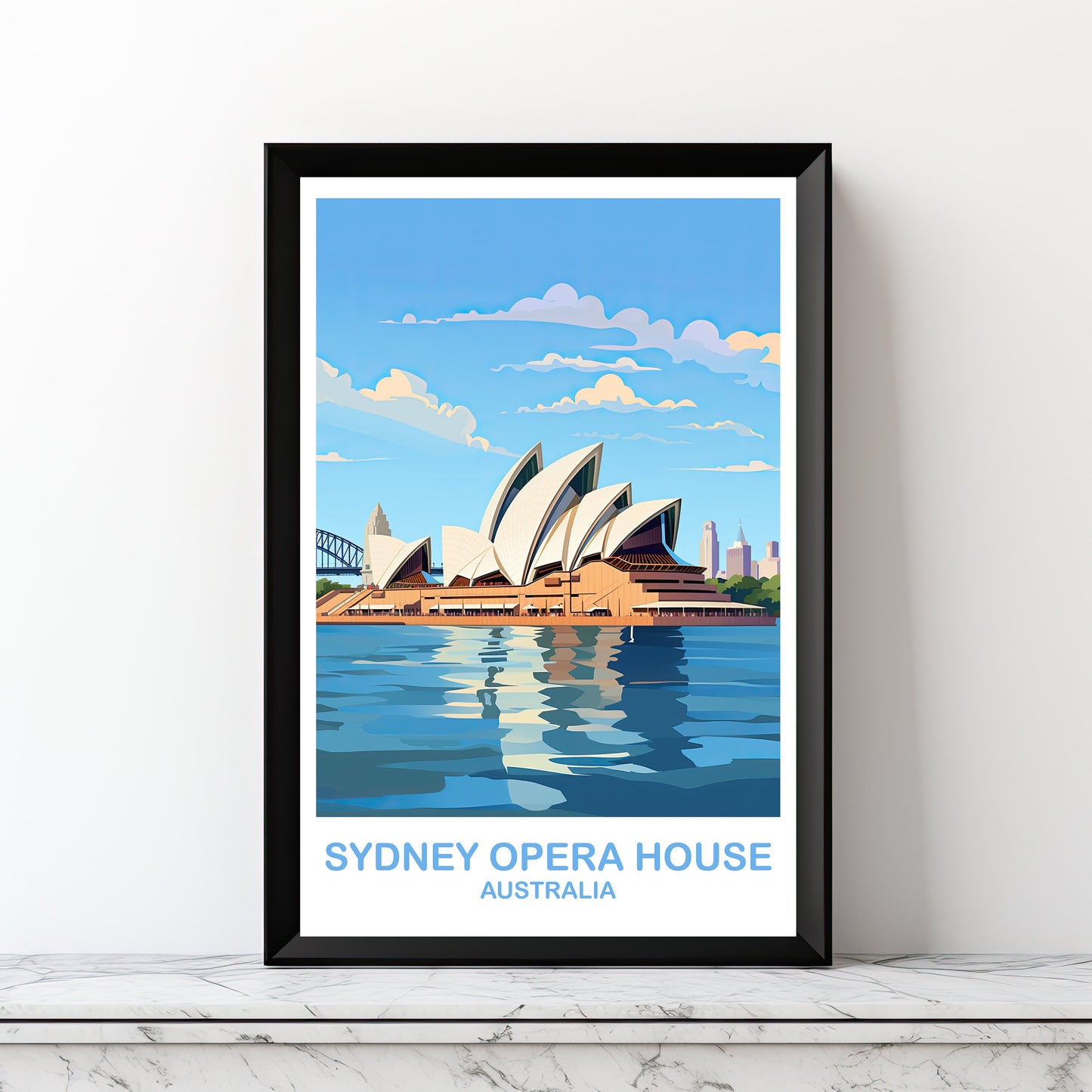 Sydney Opera House Travel Wall Art, Digital Australia Travel Wall Art, Printable Sydney Wall Art, New South Wales | DT2AU_NSWSY3