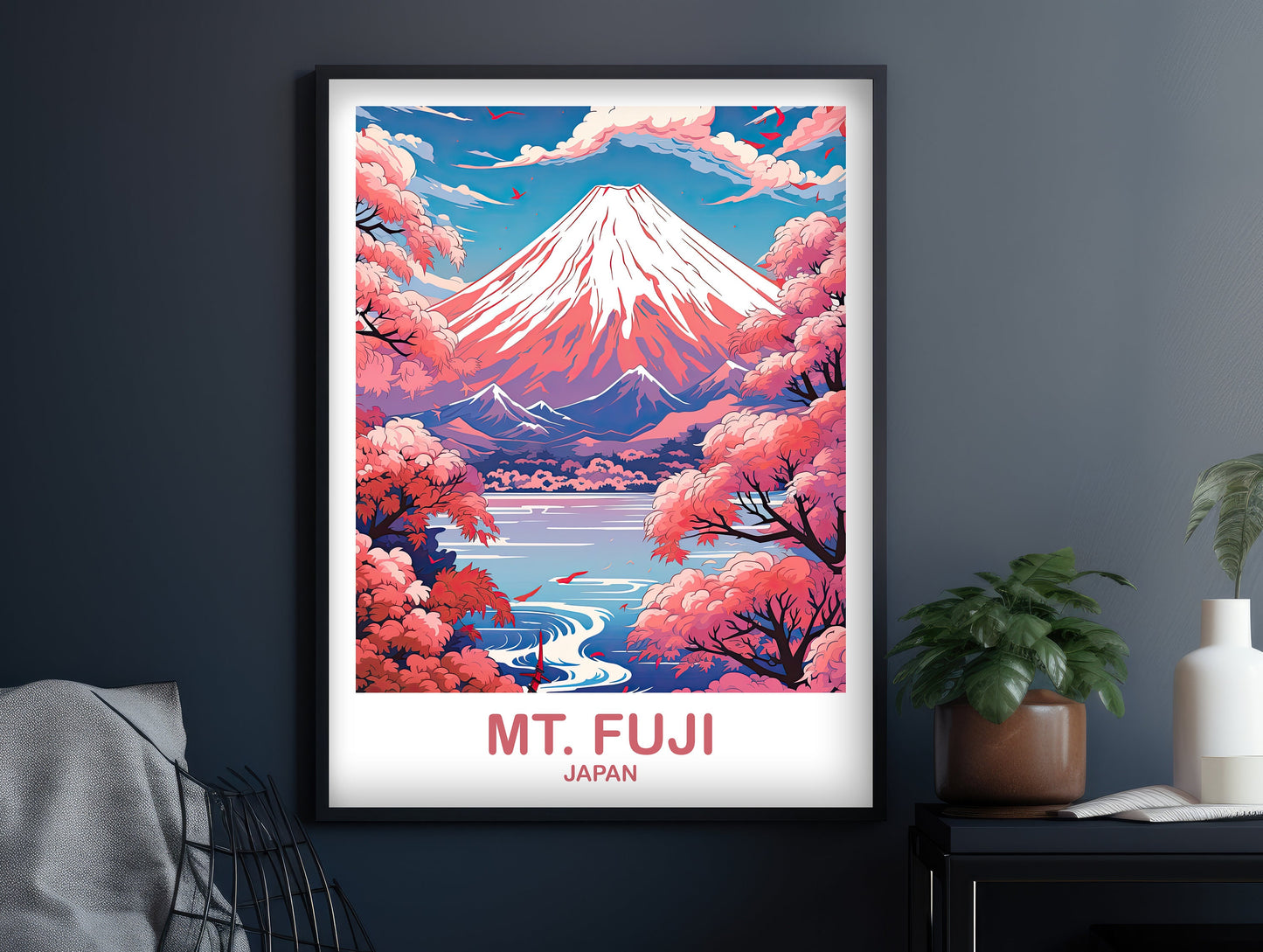 Mt.Fuji Travel Art, Japan Wall Art Poster, Travel Wall Art, Landscape Travel Wall Art, Japan Travel Poster, Japan Travel | T2AS_JAHO1