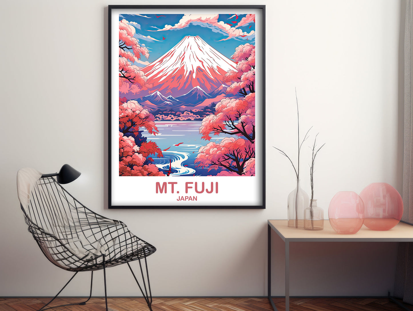 Mt.Fuji Travel Art, Japan Wall Art Poster, Travel Wall Art, Landscape Travel Wall Art, Japan Travel Poster, Japan Travel | T2AS_JAHO1