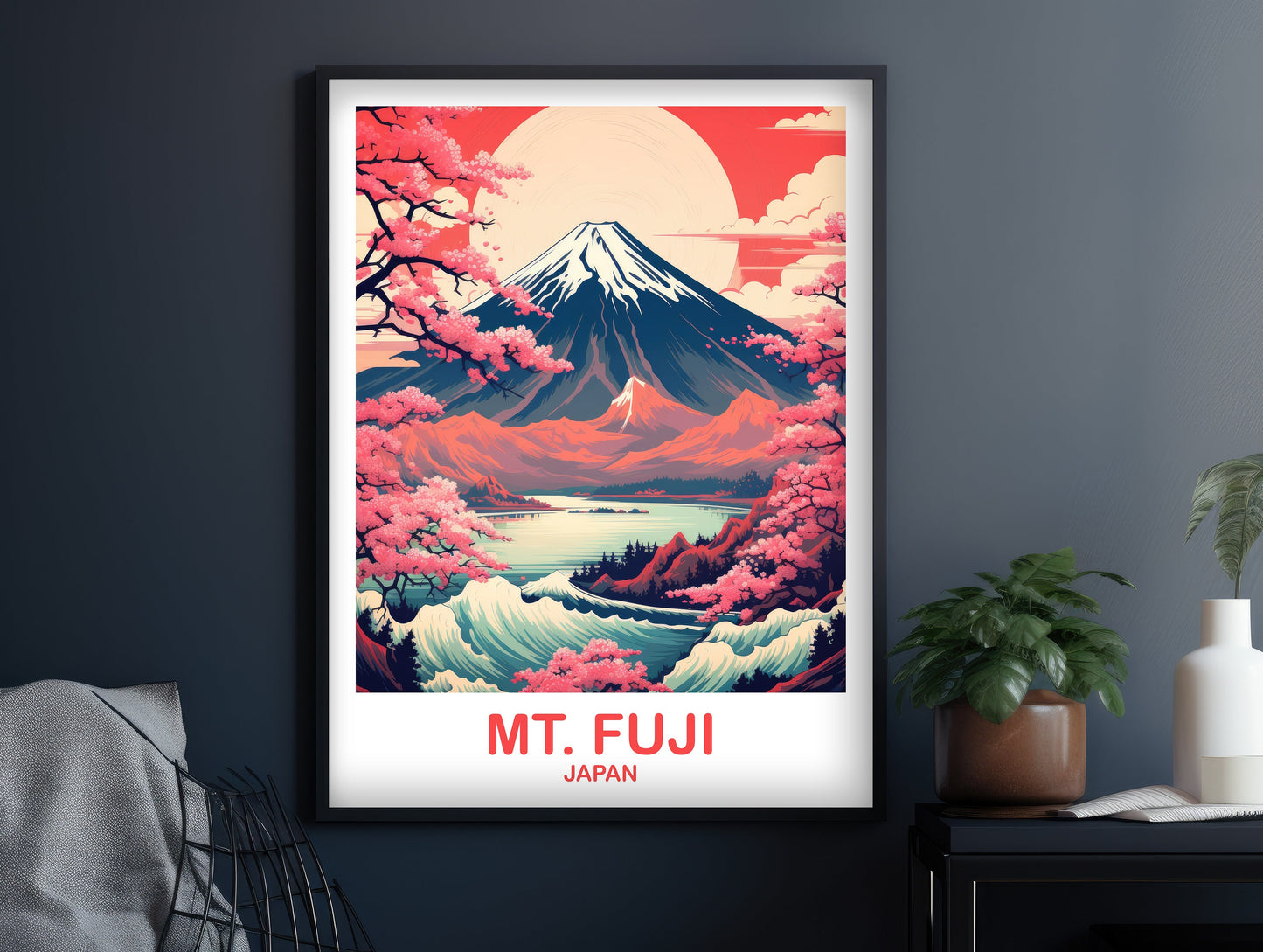 Mt.Fuji Travel Art, Japan Wall Art Poster, Travel Wall Art, Landscape Travel Wall Art, Japan Travel Poster, Japan Travel | T2AS_JAHO2