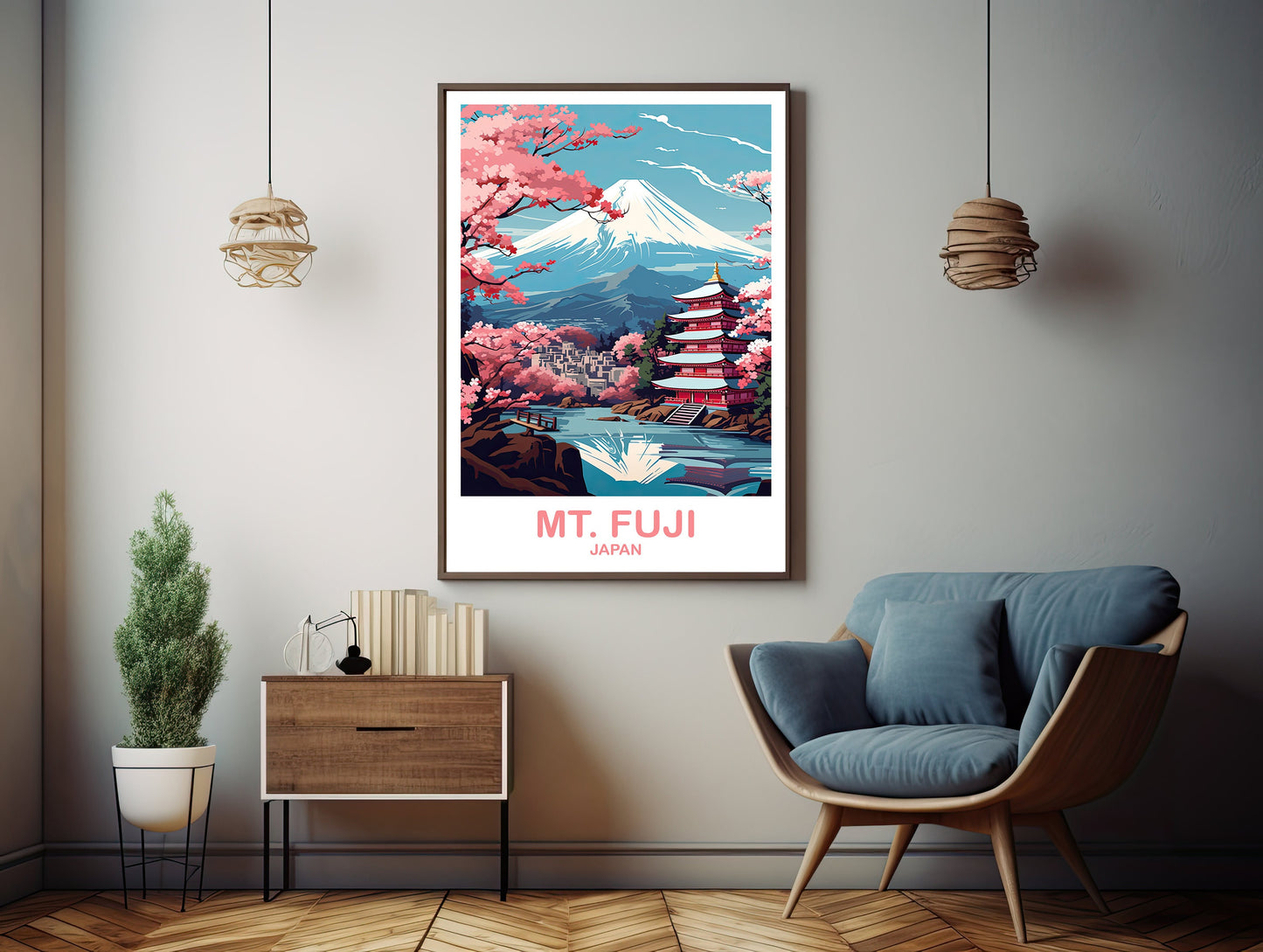 Mt.Fuji Travel Art, Japan Wall Art Poster, Travel Wall Art, Landscape Travel Wall Art, Japan Travel Poster, Japan Travel | T2AS_JAHO3