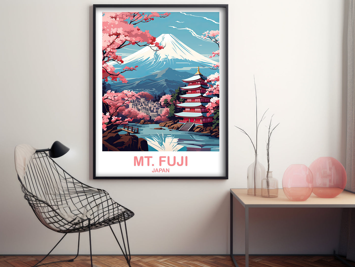 Mt.Fuji Travel Art, Japan Wall Art Poster, Travel Wall Art, Landscape Travel Wall Art, Japan Travel Poster, Japan Travel | T2AS_JAHO3