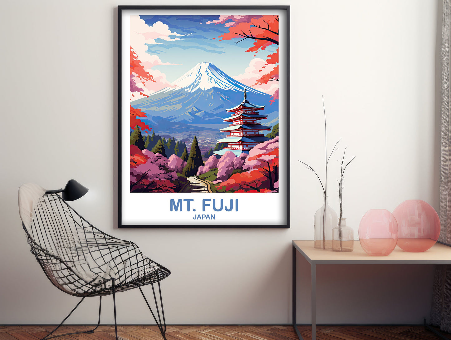 Mt.Fuji Travel Art, Japan Wall Art Poster, Travel Wall Art, Landscape Travel Wall Art, Japan Travel Poster, Japan Travel | T2AS_JAHO5