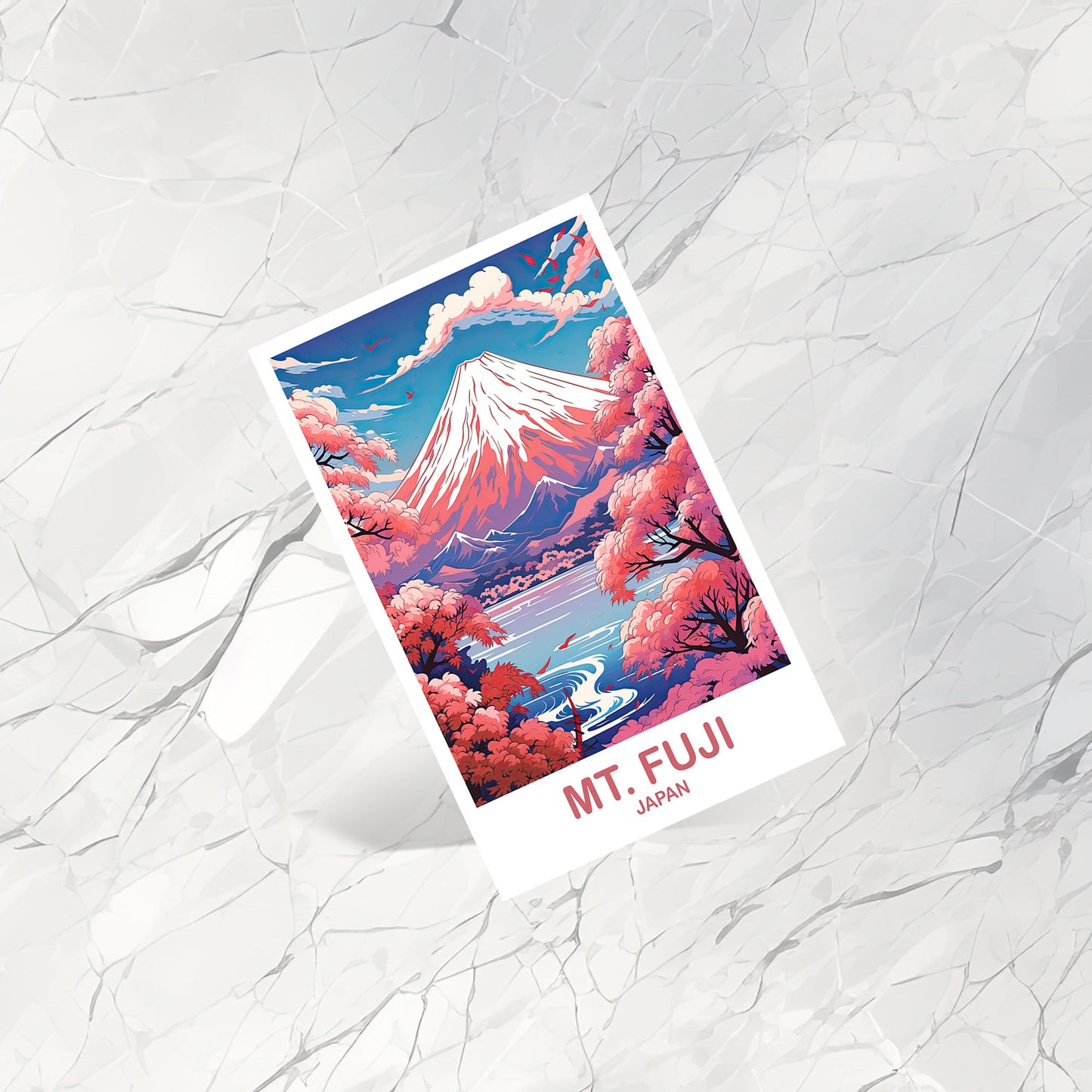 Mt.Fuji Travel Postcard, Japan Wall Art Postcard, Travel Wall Art, Landscape Travel Art Postcard, Japan Travel Postcard | T2AS_JAHO1_P