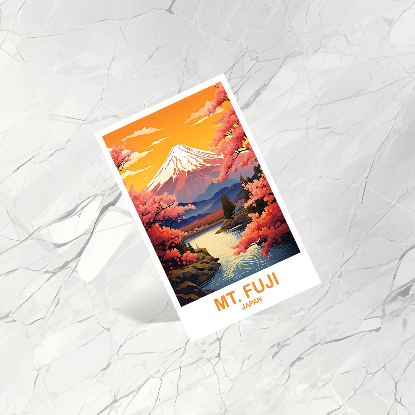 Mt.Fuji Travel Postcard, Japan Wall Art Postcard, Travel Wall Art, Landscape Travel Art Postcard, Japan Travel Postcard | T2AS_JAHO4_P