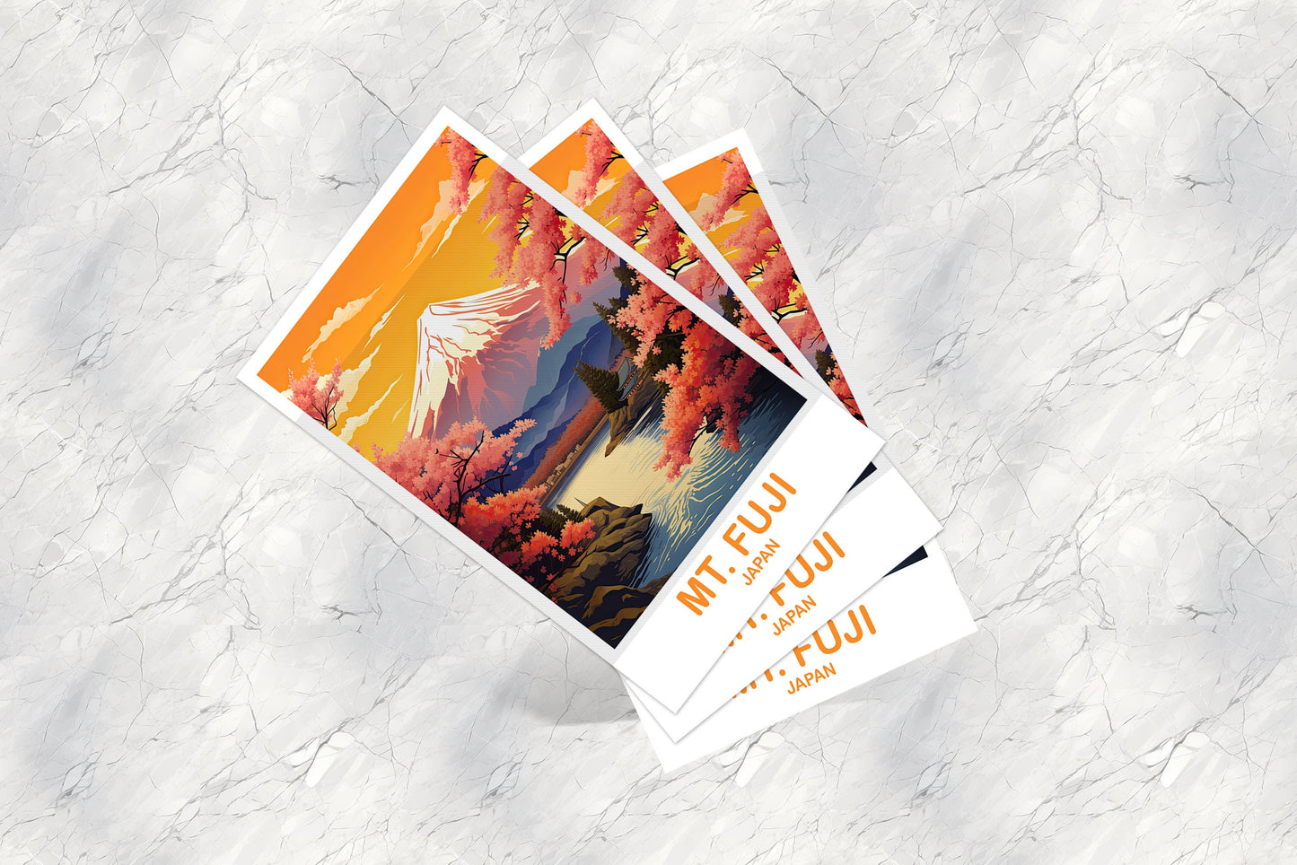 Mt.Fuji Travel Postcard, Japan Wall Art Postcard, Travel Wall Art, Landscape Travel Art Postcard, Japan Travel Postcard | T2AS_JAHO4_P
