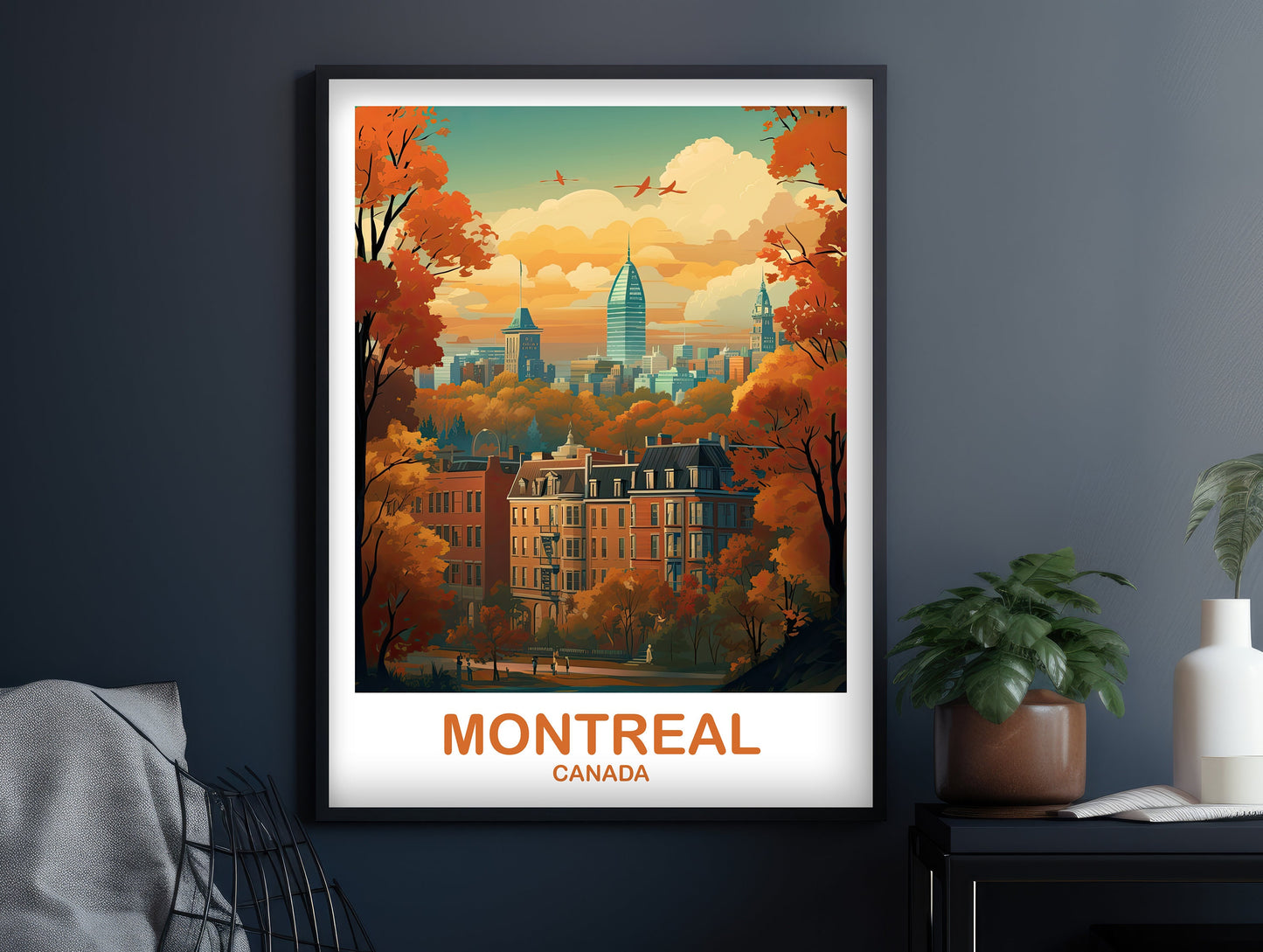 Montreal Travel Wall Art, Quebec Travel Wall Art, Montreal Wall Art Poster, City Skyline Wall Art, Canada Travel Wall Art | T2NA_QUMO1
