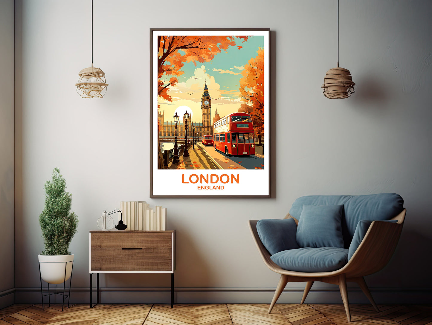London Travel Art Poster, London Travel Art, England Poster, Big Ben Travel Wall Art, England Travel Wall Art | T2EU_ENLO4