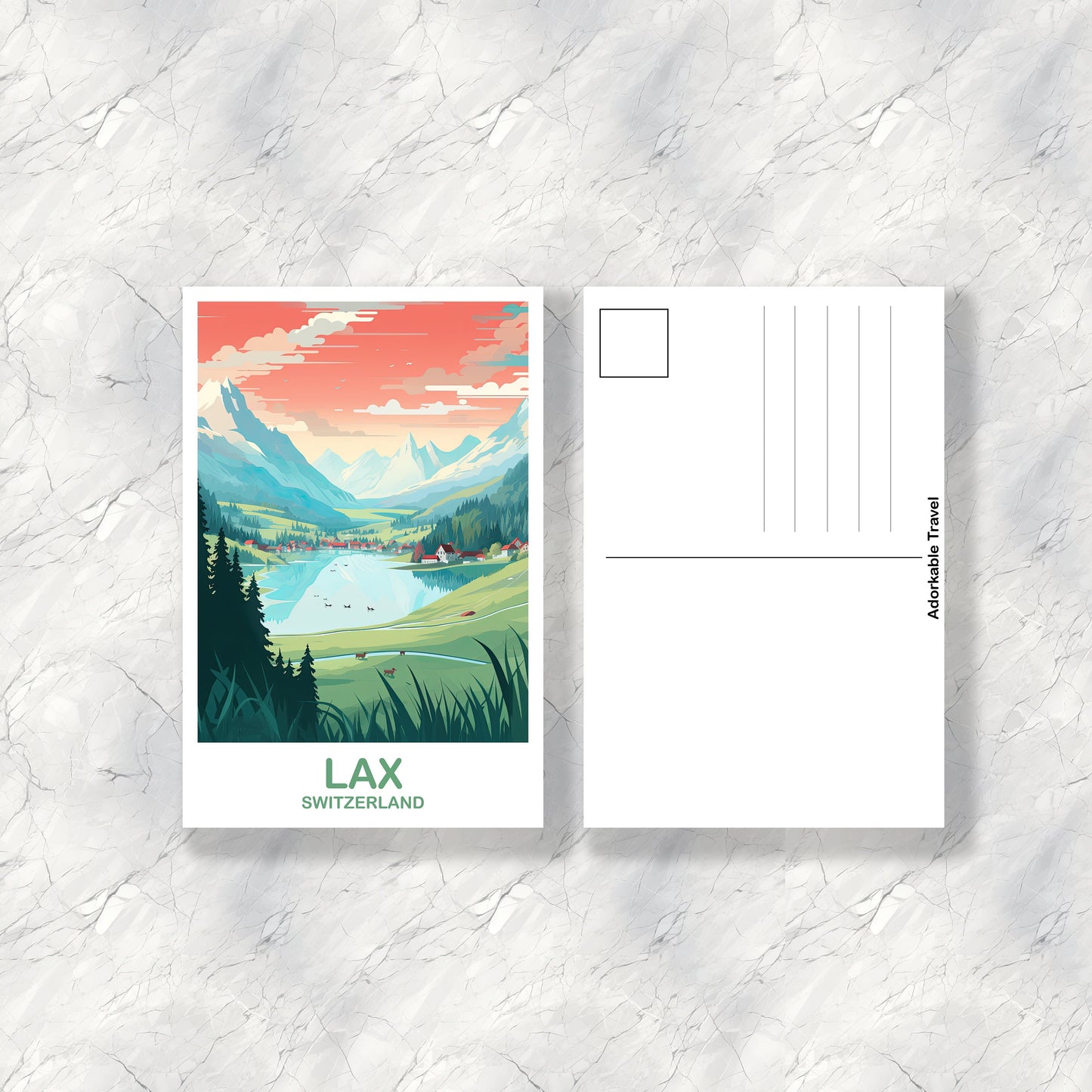 LAX Travel Wall Art, LAX Switzerland Wall Art, Switzerland Wall Art Poster, City Skyline Sunset Wall Art | T2EU_SWLA2_P