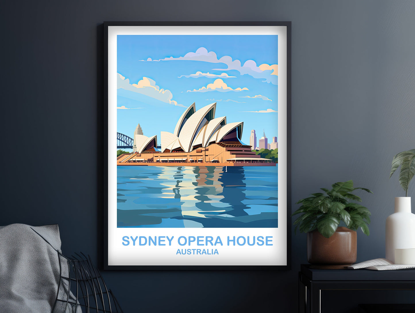 Sydney Opera House Travel Wall Art, Australia Travel Wall Art, Sydney Wall Art Poster, City Skyline Wall Art, New South Wales | T2AU_NSWSY3