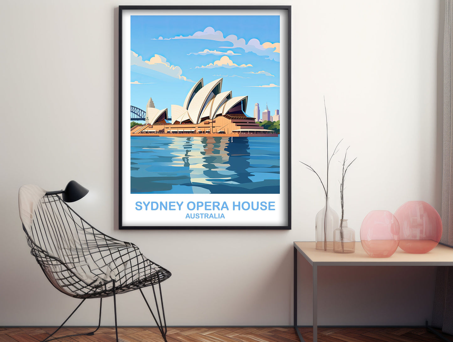 Sydney Opera House Travel Wall Art, Australia Travel Wall Art, Sydney Wall Art Poster, City Skyline Wall Art, New South Wales | T2AU_NSWSY3