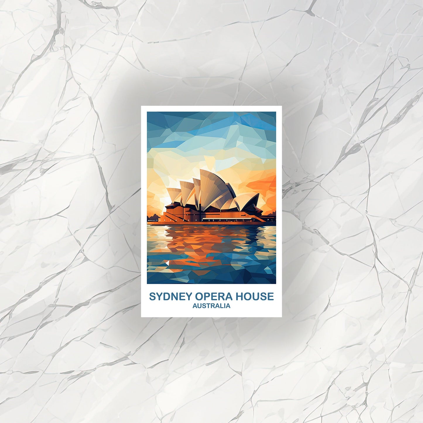 Sydney Opera House Travel Sticker, Australia Travel Sticker Art, Sydney Sticker Art, City Skyline Wall Art, New South Wales | T2AU_NSWSY2_S