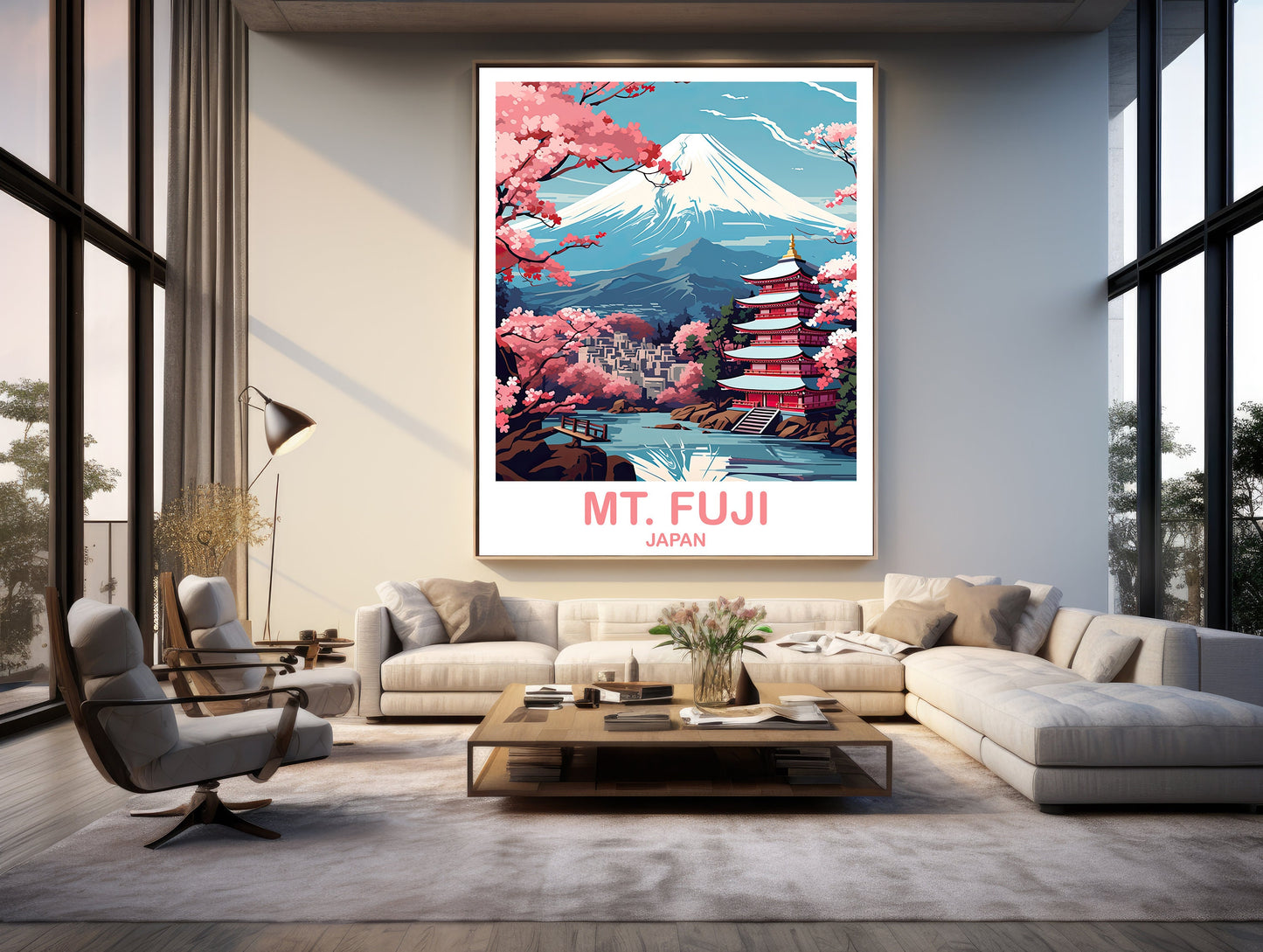 Mt.Fuji Travel Art, Japan Wall Art Poster, Travel Wall Art, Landscape Travel Wall Art, Japan Travel Poster, Japan Travel | T2AS_JAHO3