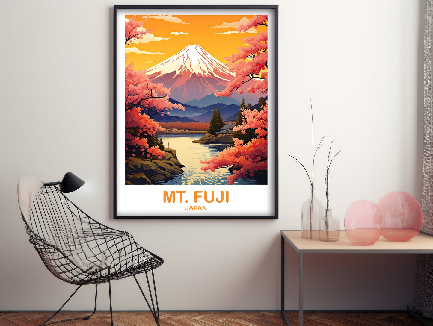 Mt.Fuji Travel Art, Japan Wall Art Poster, Travel Wall Art, Landscape Travel Wall Art, Japan Travel Poster, Japan Travel | T2AS_JAHO4