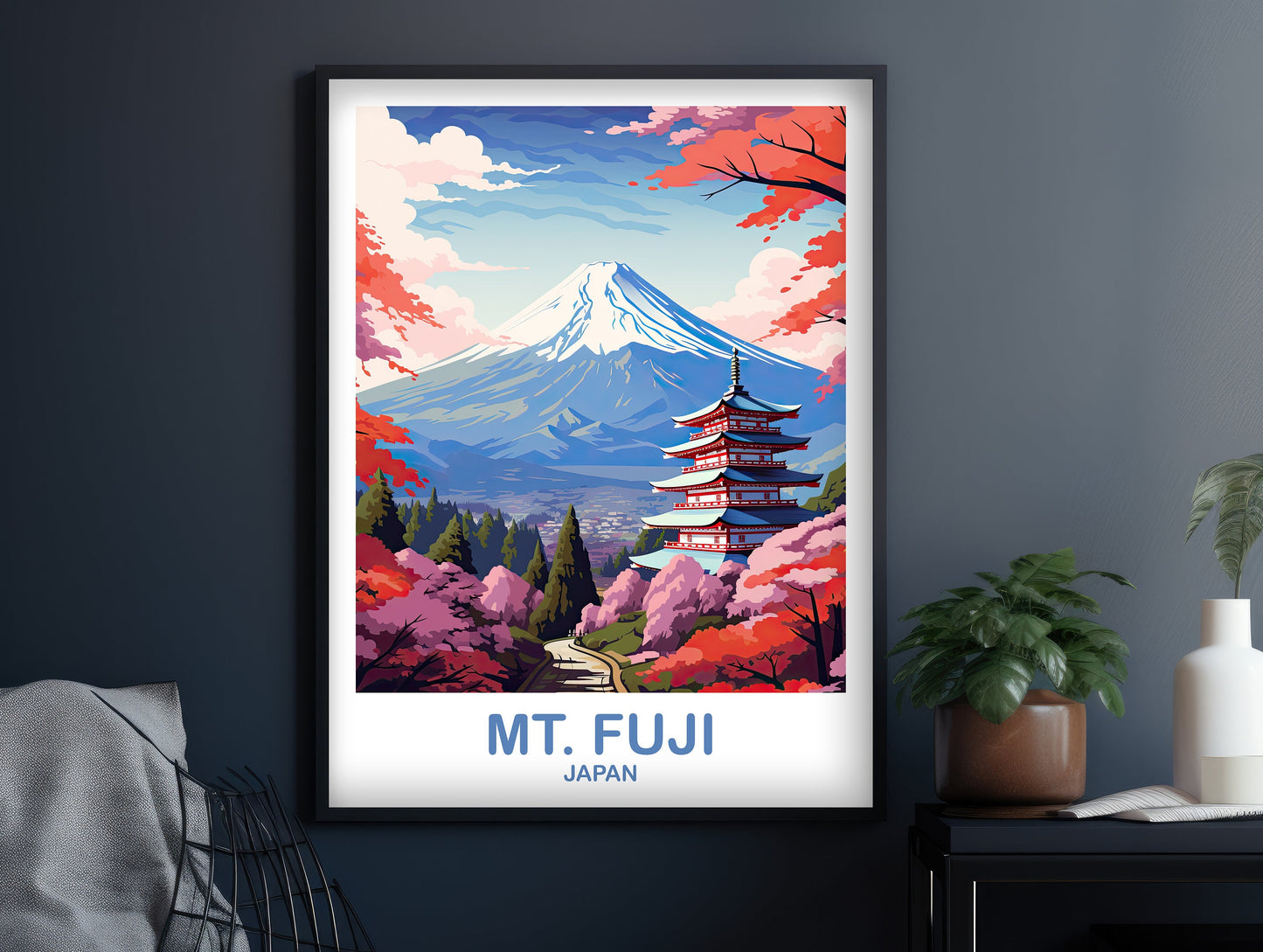 Mt.Fuji Travel Art, Japan Wall Art Poster, Travel Wall Art, Landscape Travel Wall Art, Japan Travel Poster, Japan Travel | T2AS_JAHO5