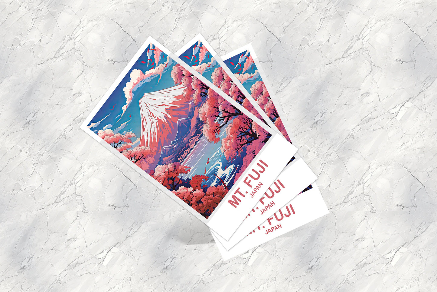 Mt.Fuji Travel Postcard, Japan Wall Art Postcard, Travel Wall Art, Landscape Travel Art Postcard, Japan Travel Postcard | T2AS_JAHO1_P