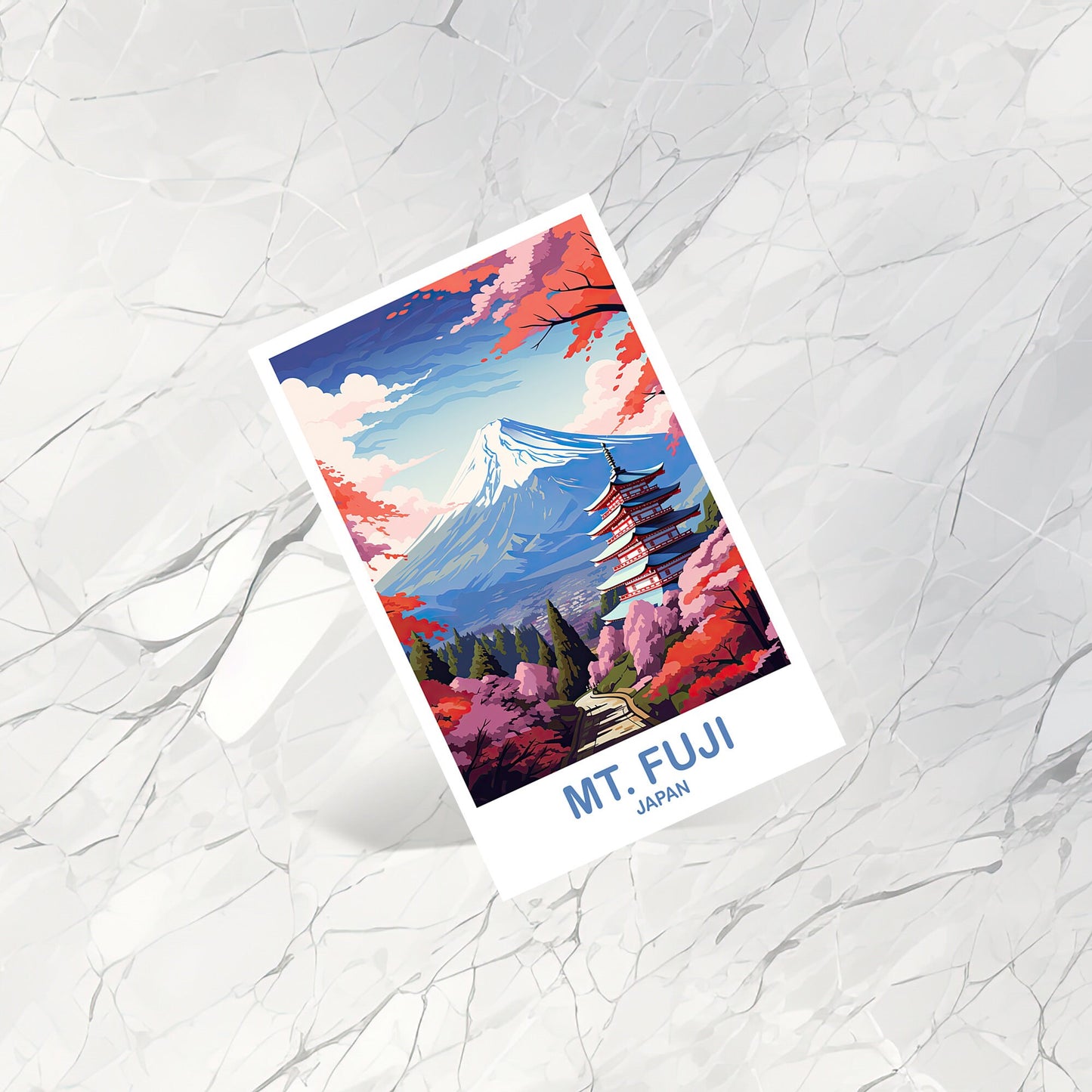 Mt.Fuji Travel Postcard, Japan Wall Art Postcard, Travel Wall Art, Landscape Travel Art Postcard, Japan Travel Postcard | T2AS_JAHO5_P