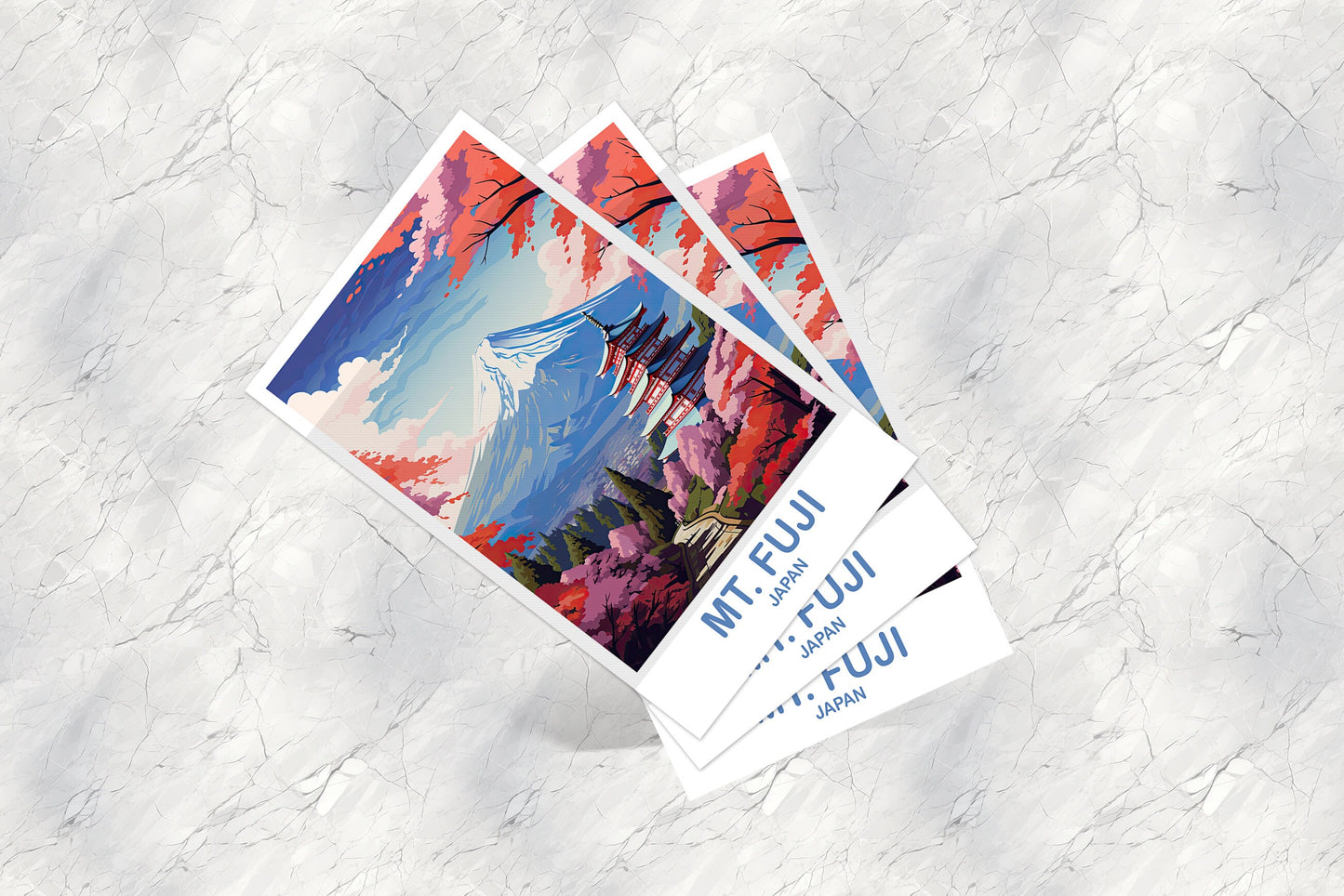 Mt.Fuji Travel Postcard, Japan Wall Art Postcard, Travel Wall Art, Landscape Travel Art Postcard, Japan Travel Postcard | T2AS_JAHO5_P