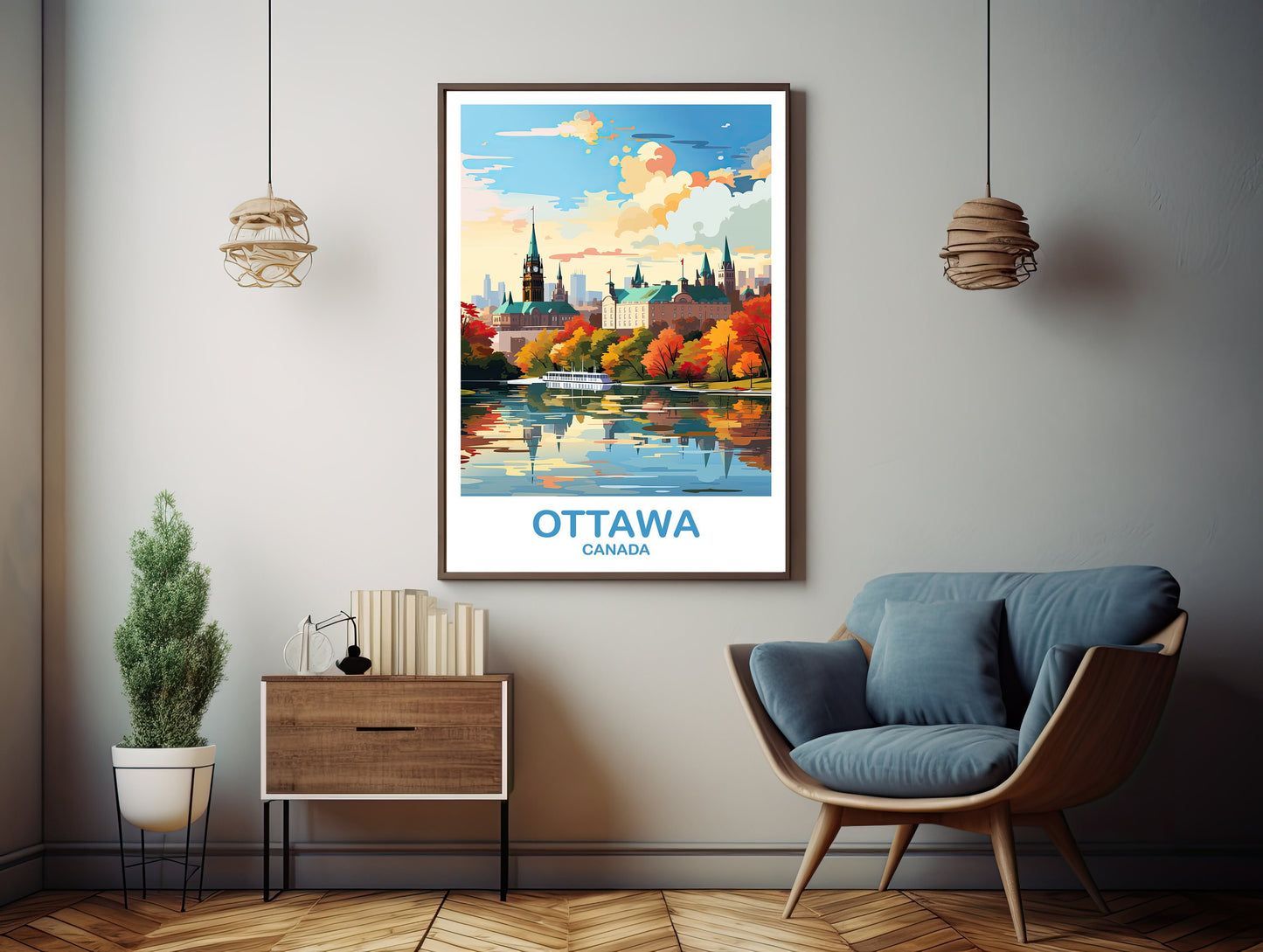 Ottawa Travel Wall Print, Ontario Travel Wall Art, Ottawa Wall Art Poster, City Skyline Wall Art, Canadian Parliament Hill | T2NA_ONOT1