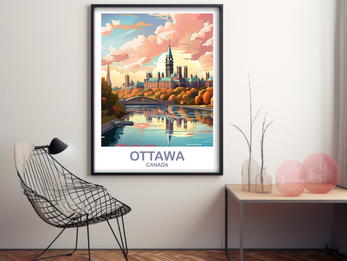 Ottawa Travel Wall Print, Ontario Travel Wall Art, Ottawa Wall Art Poster, City Skyline Wall Art, Canadian Parliament Hill | T2NA_ONOT2