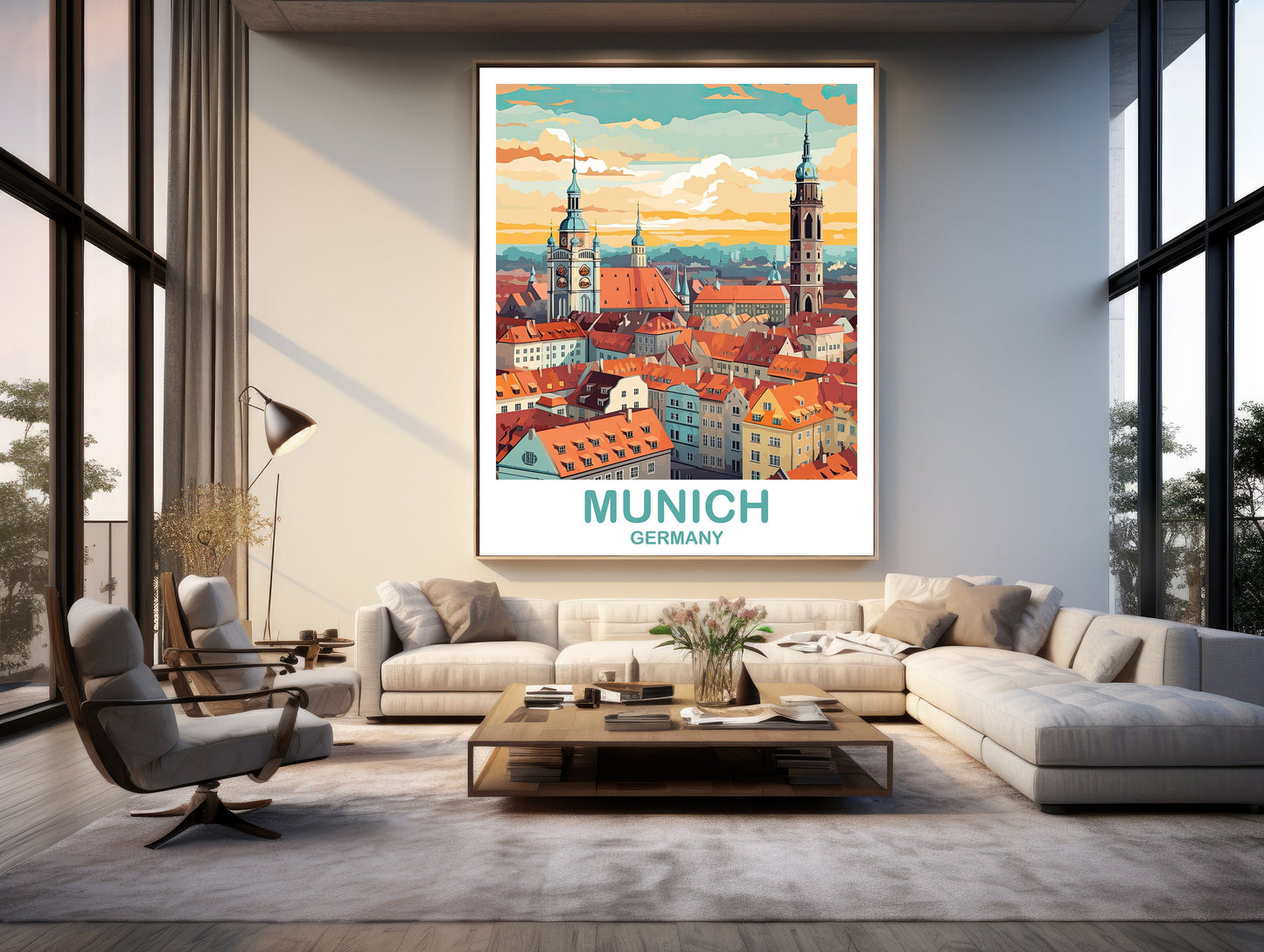 Munich Germany Travel Art, Munich Wall Art, Germany Wall Art, Munich Travel Wall Art, Travel Poster, Travel Wall Art | T2EU_GEMU1