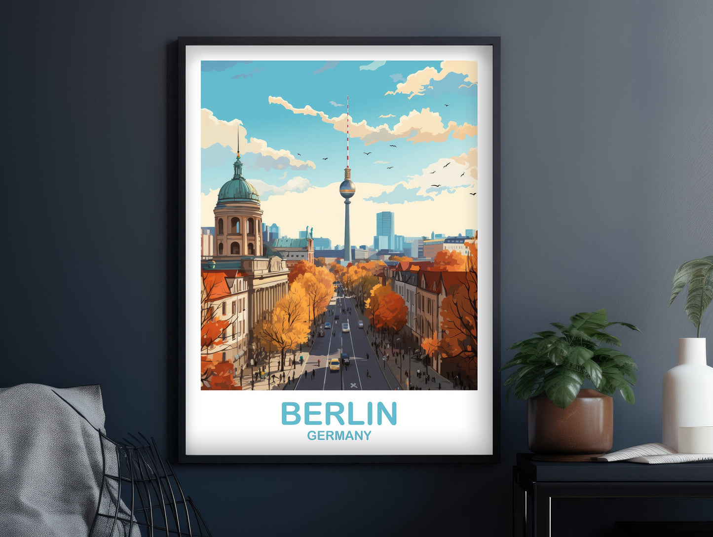 Berlin Germany Travel Art, Berlin Wall Art, Germany Wall Art, Berlin Travel Wall Art, Travel Poster, Travel Wall Art | T2EU_GEBE1