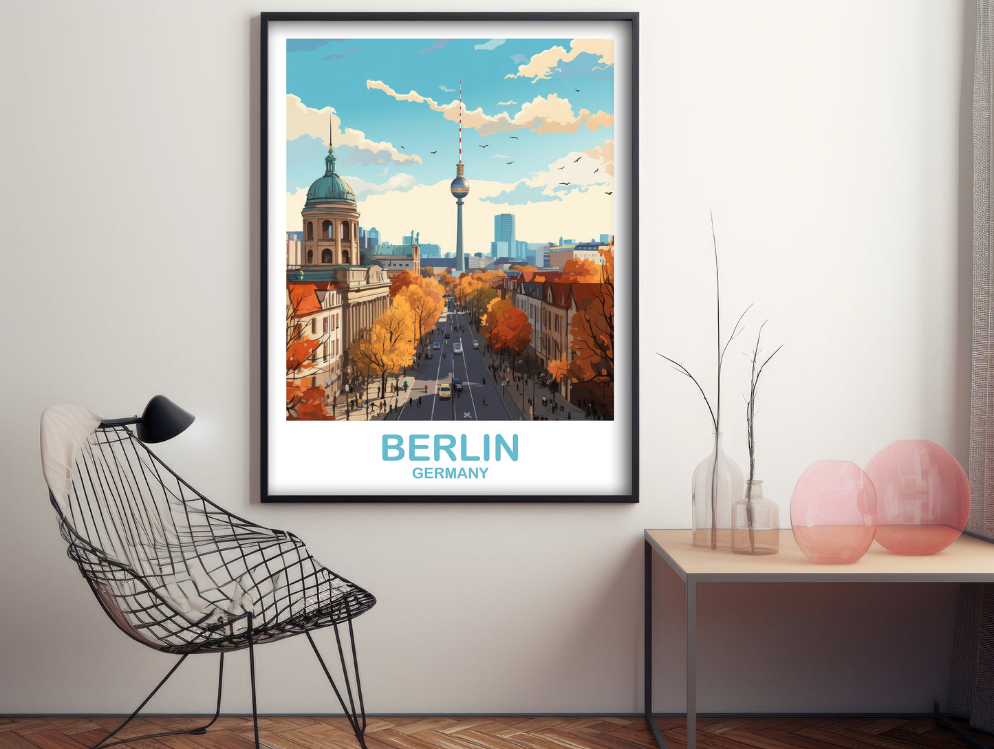 Berlin Germany Travel Art, Berlin Wall Art, Germany Wall Art, Berlin Travel Wall Art, Travel Poster, Travel Wall Art | T2EU_GEBE1