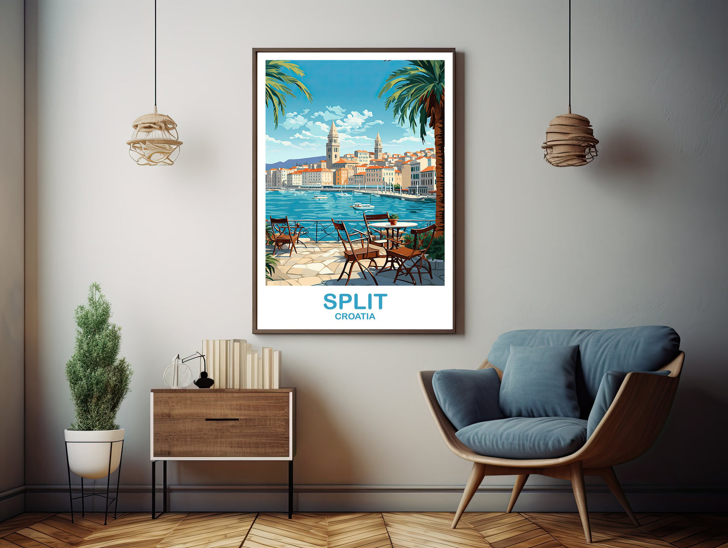 Split Croatia Travel Art, Split Travel Art, Croatia, Printable Split Travel Wall Art, Digital Croatia Travel Art, Travel Art | DT2EU_CRSP1