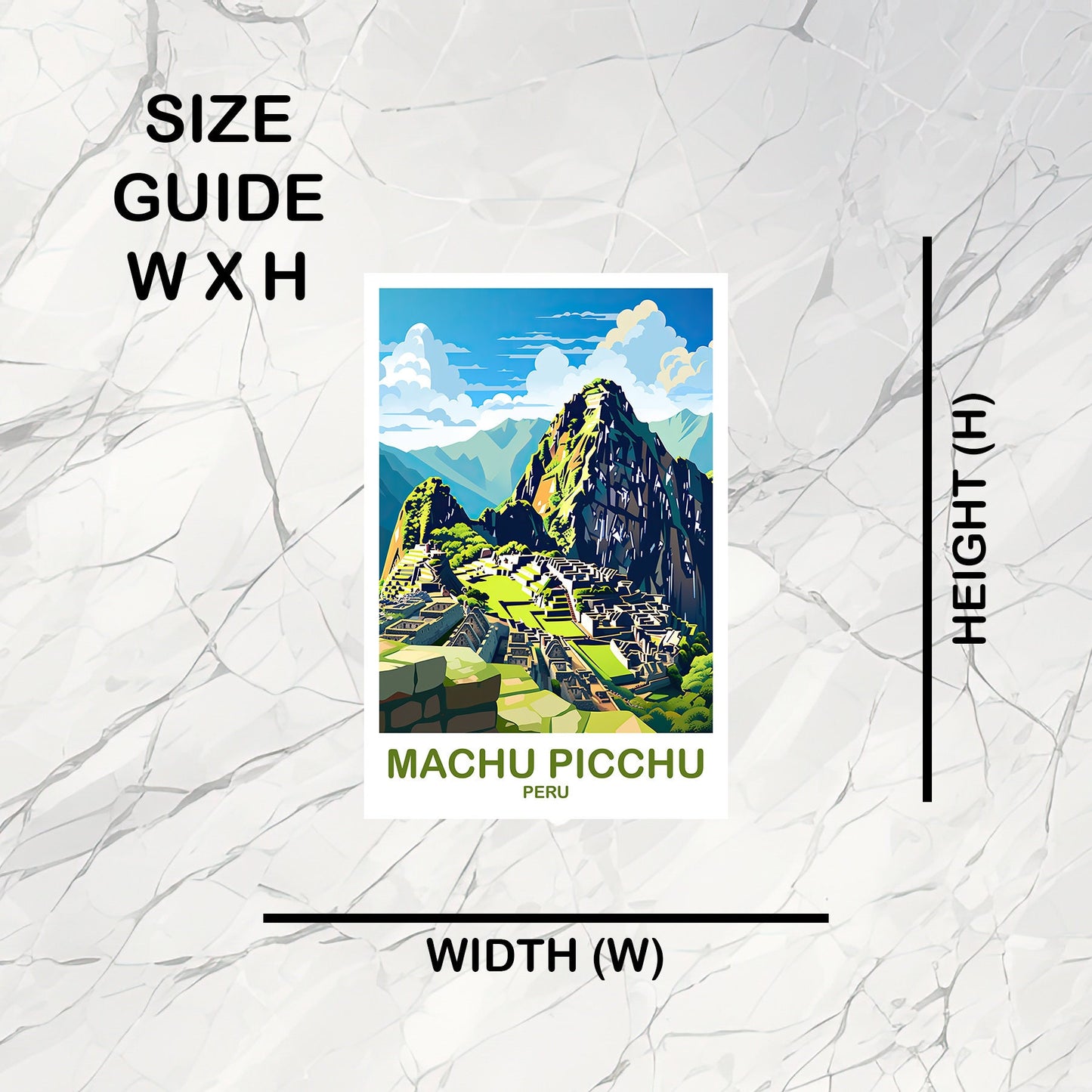 Machu Picchu Travel Sticker, Puru Sticker Art, Machu Picchu Sticker, Travel Sticker Art, Machu Picchu Puru Sticker | T2SA_PEMA1_S