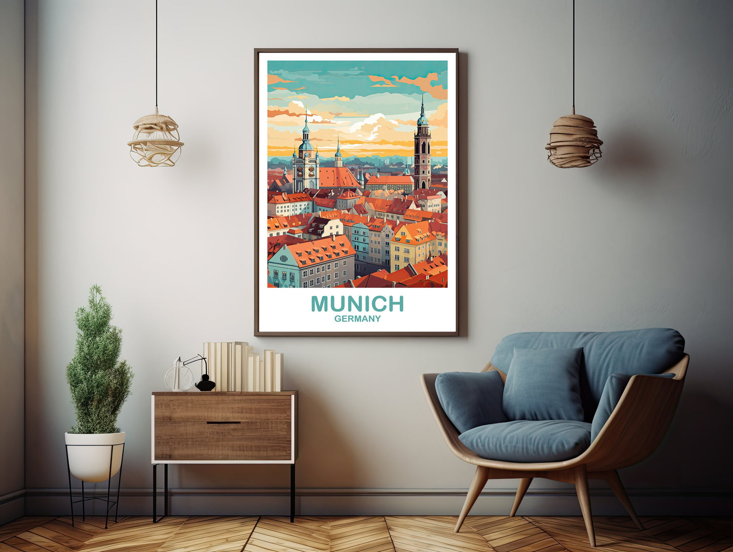 Munich Germany Travel Art, Munich Wall Art, Germany Wall Art, Munich Travel Wall Art, Travel Poster, Travel Wall Art | T2EU_GEMU1
