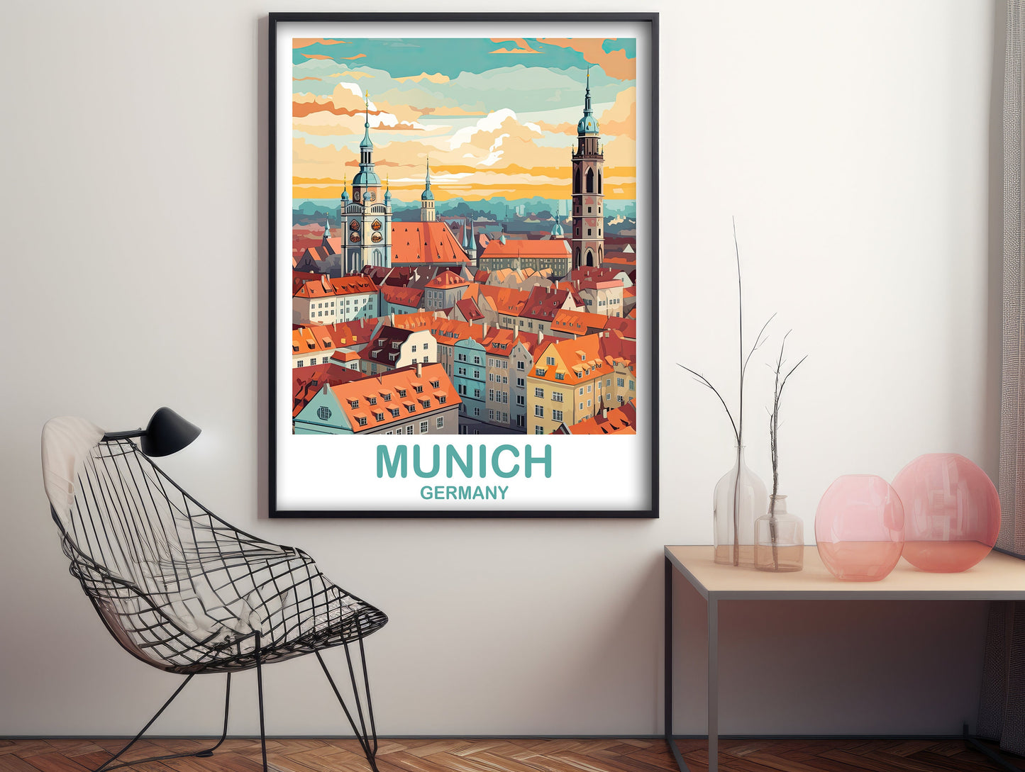 Munich Germany Travel Art, Munich Wall Art, Germany Wall Art, Munich Travel Wall Art, Travel Poster, Travel Wall Art | T2EU_GEMU1