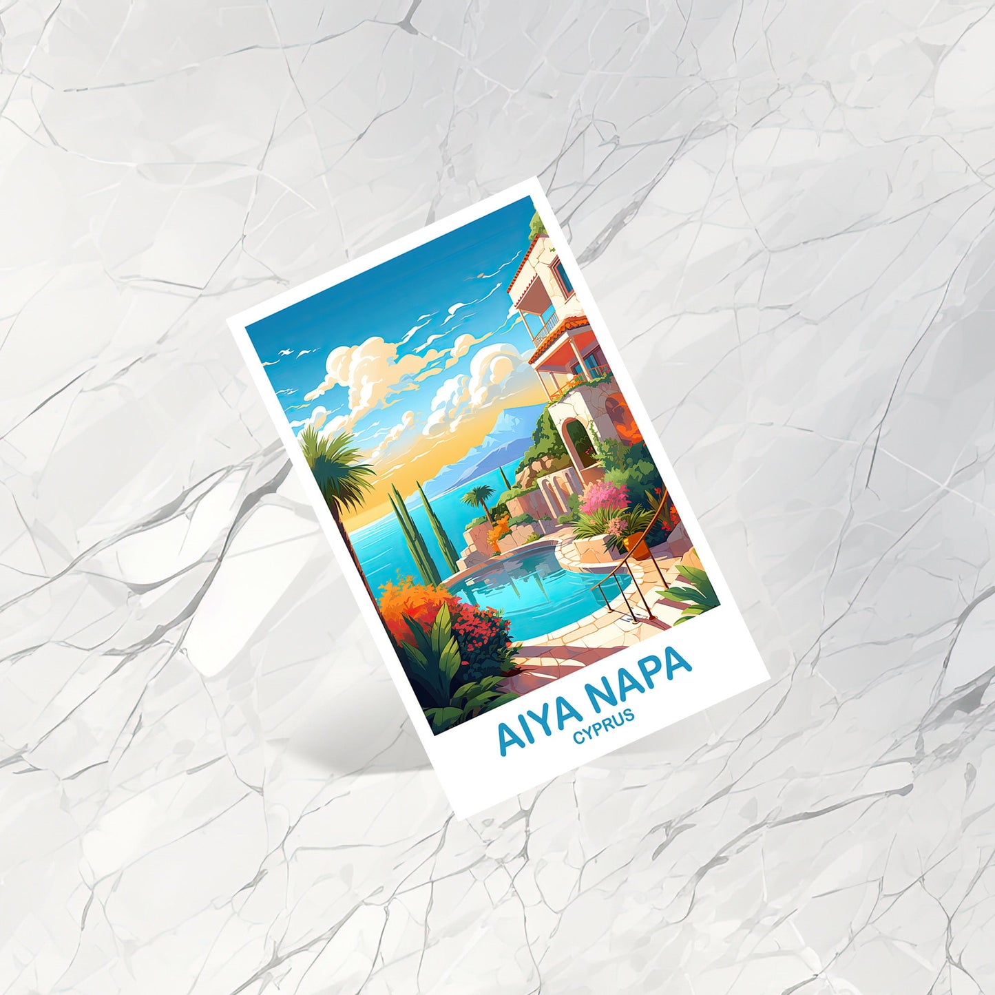 Aiya Napa Cyprus - Postcard Style 2
