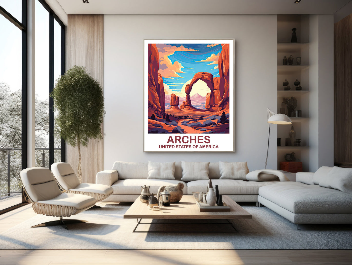 Arches National Park Travel Print, Travel Wall Art, National Park Poster, Arches National Park Travel Art, Travel Print | T2NA_UTANP1