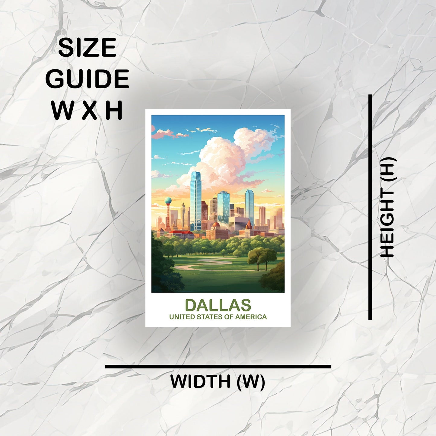 Dallas Texas Travel Sticker, Dallas Sticker Art, Texas Wall Art, Dallas Texas Sticker, Travel Sticker Art, Suitcase Sticker | T2NA_TEDA1_S