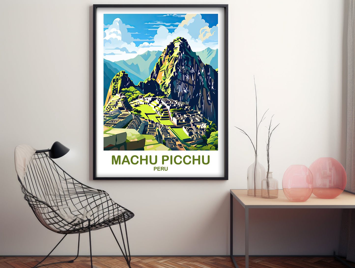 Machu Picchu Travel Poster, Puru Wall Art, Machu Picchu Wall Art, Peru Poster, Travel Wall Art Machu Picchu Puru Travel Art | T2SA_PEMA1