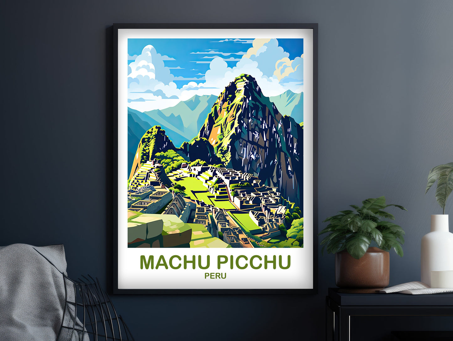 Machu Picchu Travel Poster, Puru Wall Art, Machu Picchu Wall Art, Peru Poster, Travel Wall Art Machu Picchu Puru Travel Art | T2SA_PEMA1