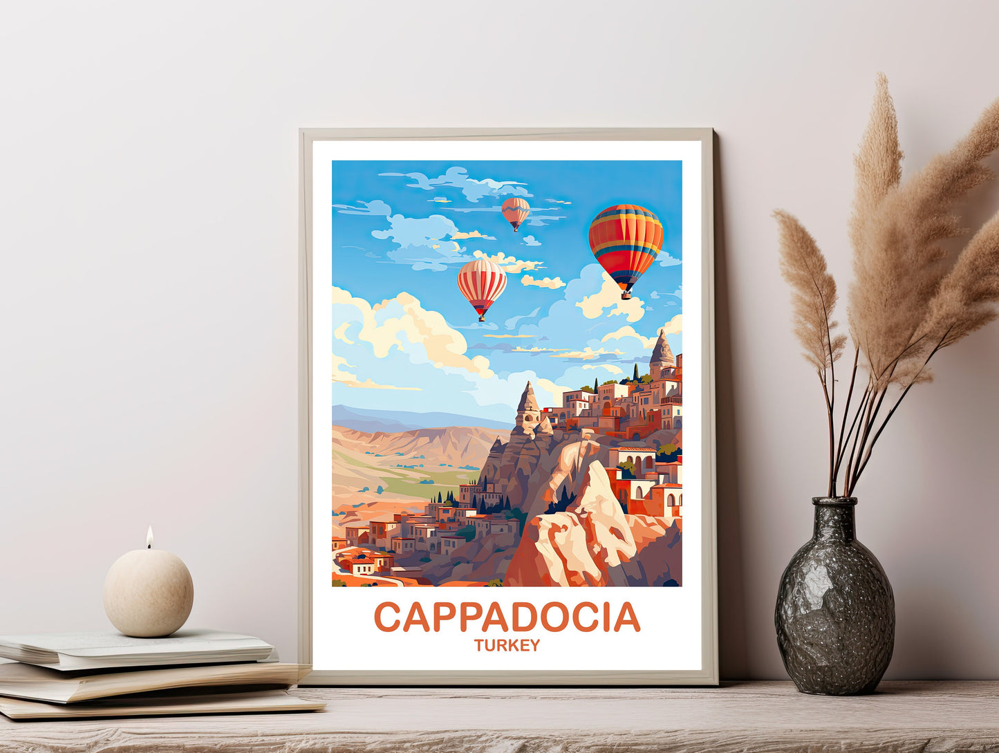 Cappadocia Travel Wall Art, Printable Cappadocia Turkey Wall Art, Turkey Print, Digital Cappadocia Poster, Travel Wall Art | DT2EU_TUCA1
