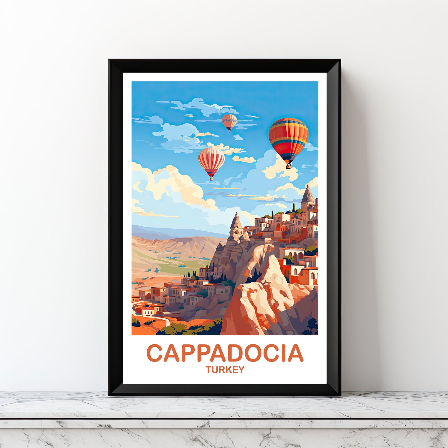 Cappadocia Travel Wall Art, Printable Cappadocia Turkey Wall Art, Turkey Print, Digital Cappadocia Poster, Travel Wall Art | DT2EU_TUCA1