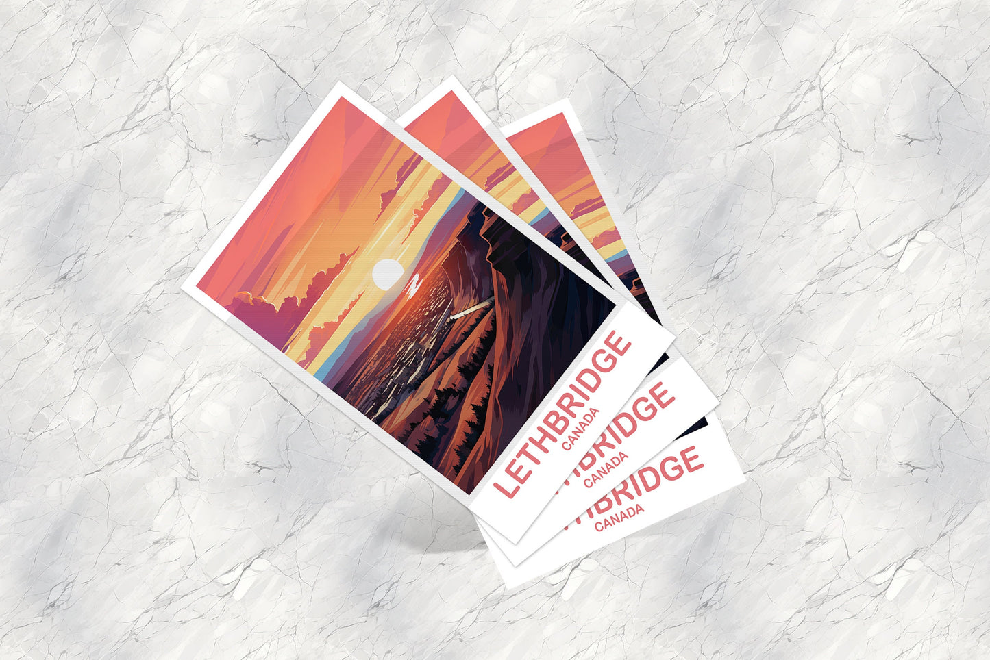 Lethbridge Alberta Travel Postcard, Alberta postcard, Lethbridge Art, Postcard, Lethbridge Travel Postcard, Travel Postcard | T2NA_ABLE1_P