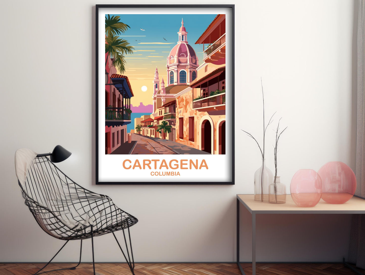 Cartagena Columbia Travel Poster, Columbia Wall Art, Cartagena Columbia Poster, Columbia Travel Wall Art, South America Travel | T2SA_COCA1